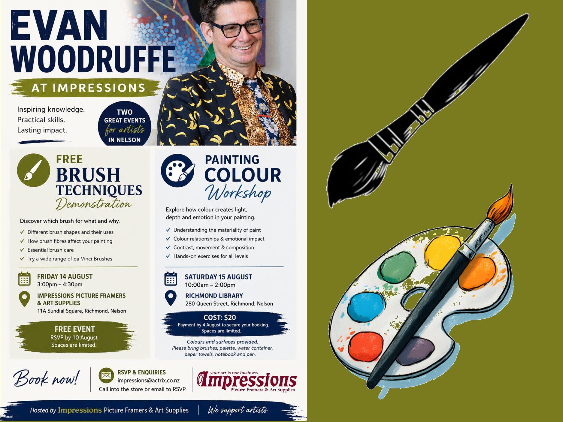 Evan Woodruffe Workshops at Impressions