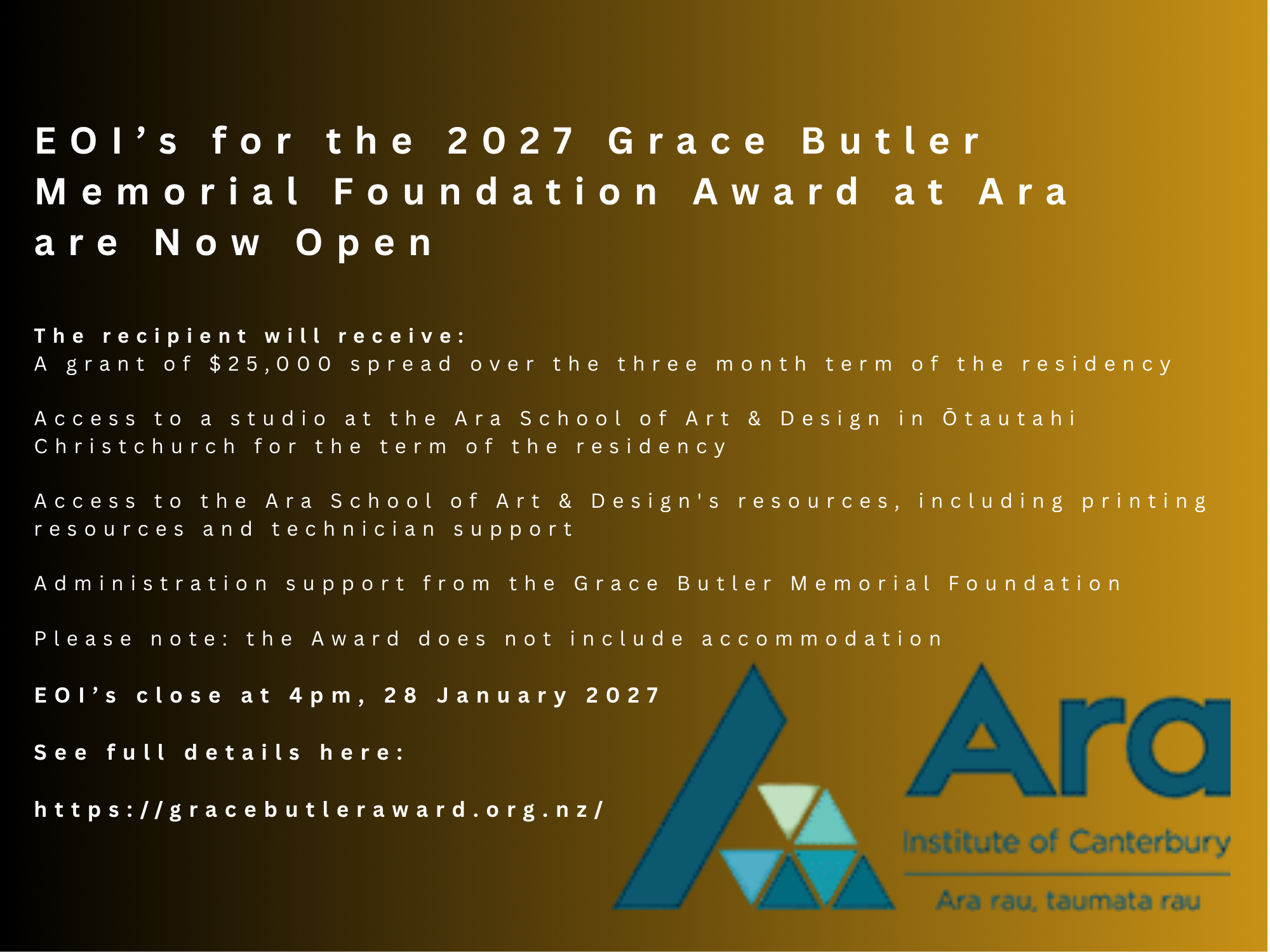 Call for Art Awards EOI...