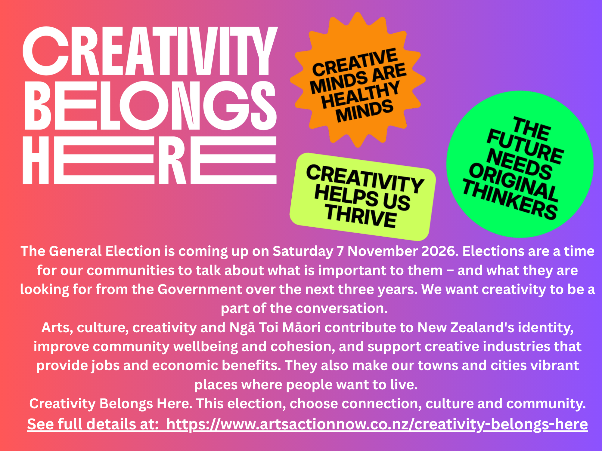 Creativity Belongs Here.......