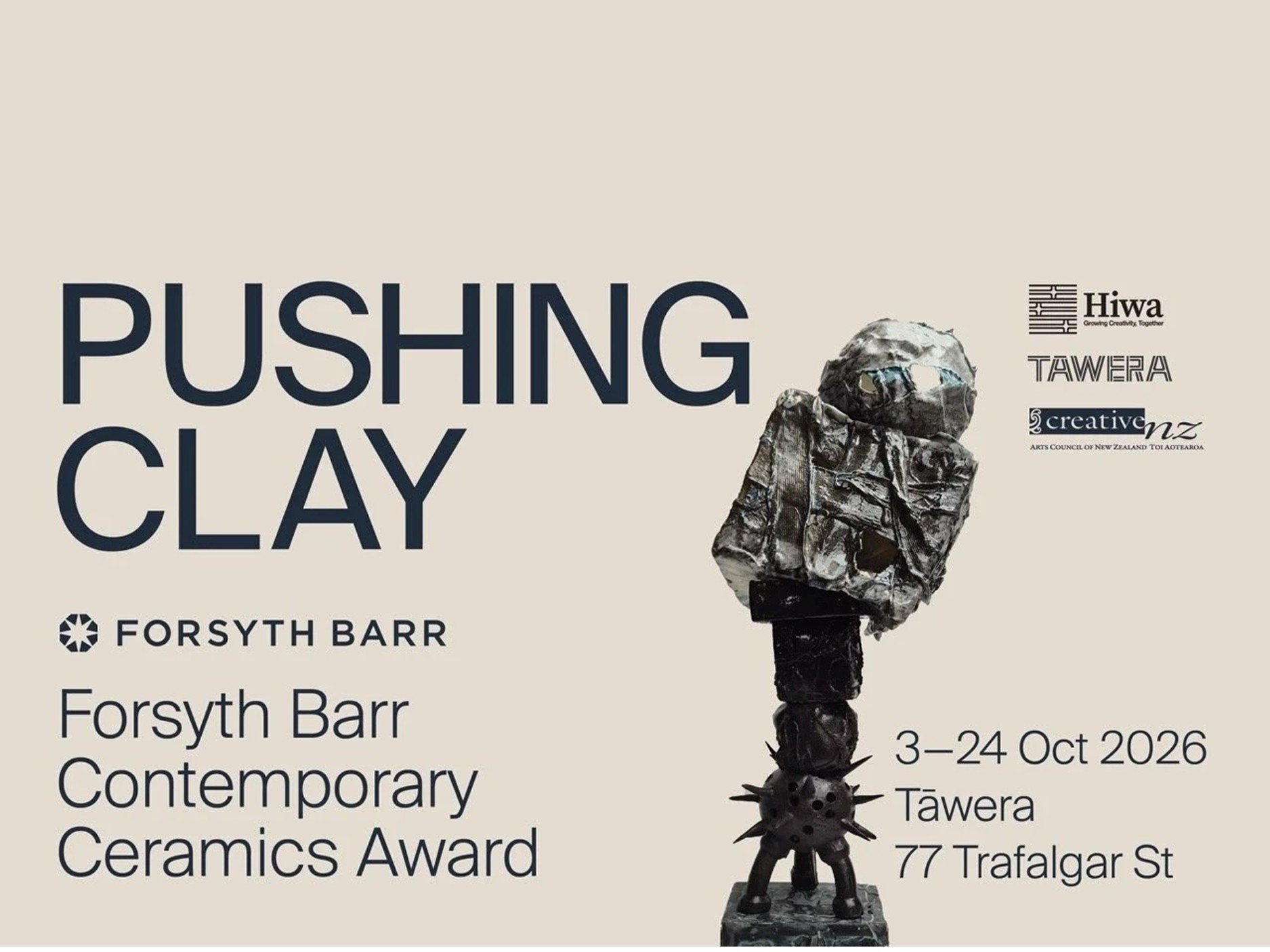 Hiwa presents the Forsyth Barr Pushing Clay -Contemporary Ceramics Awards