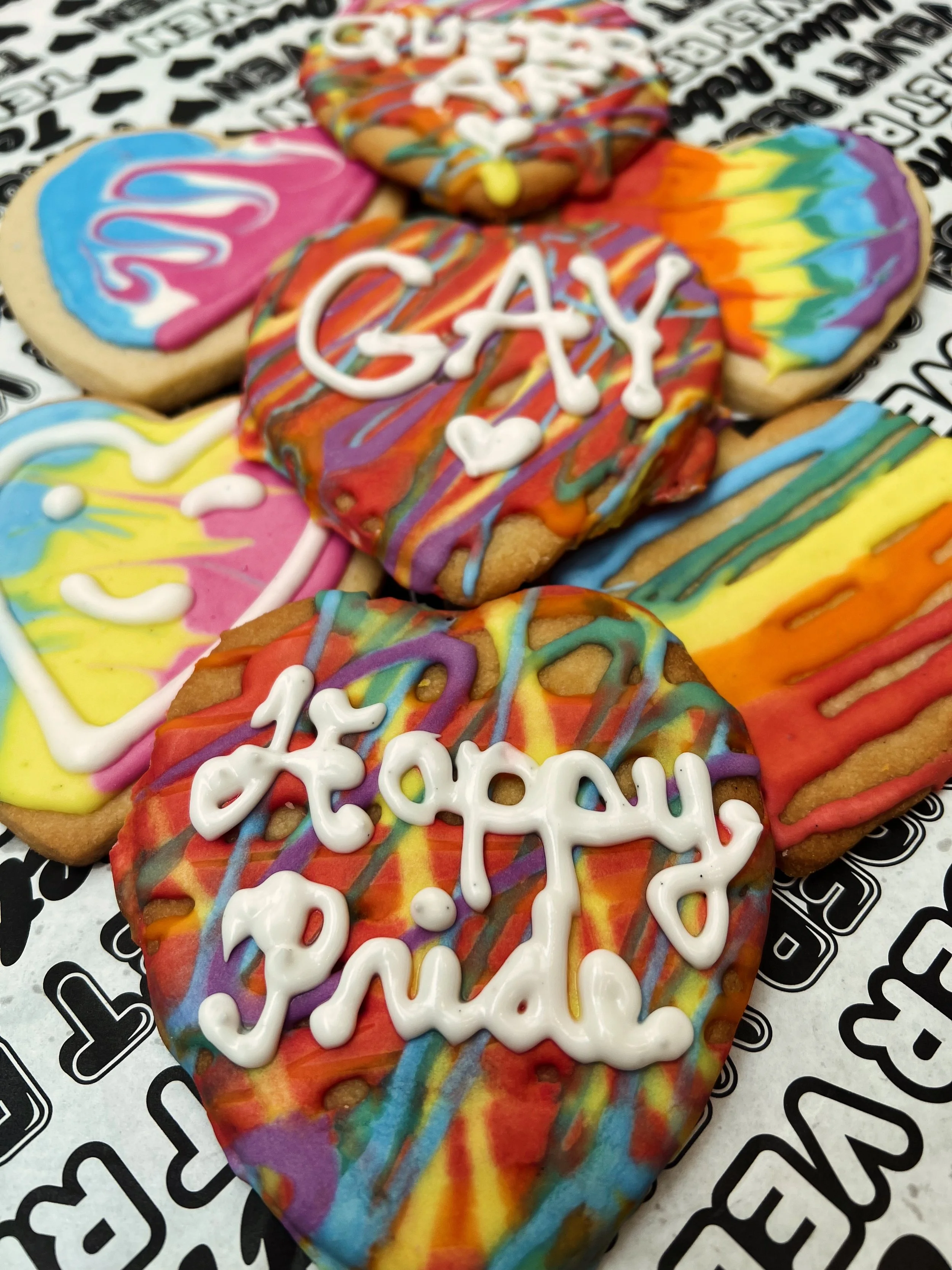 ✨🌈💖HELLA GAY COOKIES💖🌈✨
🌈100% OF OUR HELLA GAY COOKIE SALES WILL BE DONATED TO @stonewallyouth🌈

💖AVAILABLE THIS SATURDAY &amp; SUNDAY 💖 

🌈💖🌈HAPPY PRIDE!🌈💖🌈
