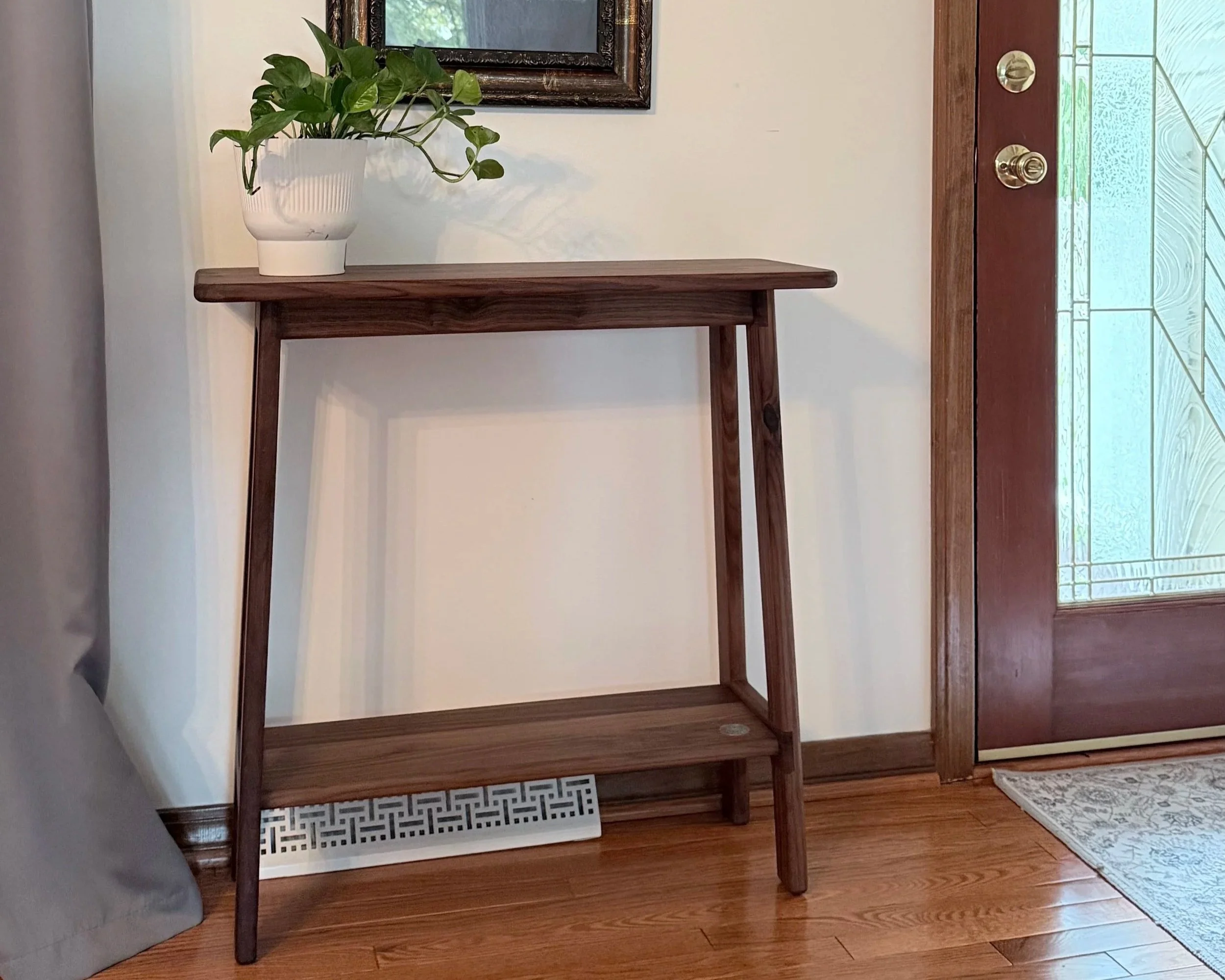 Black Walnut Entry Table