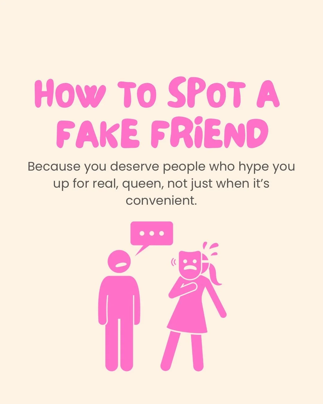 💗 If you&rsquo;ve ever had a friend who felt &ldquo;off&rdquo;&hellip; read this.
We&rsquo;ve all had that one girl who&rsquo;s sweet one minute and shady the next.
If you&rsquo;ve been wondering, &ldquo;Is she actually my friend or am I just conven