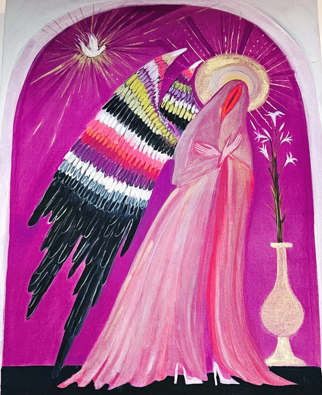Annunciation (oil on linen)