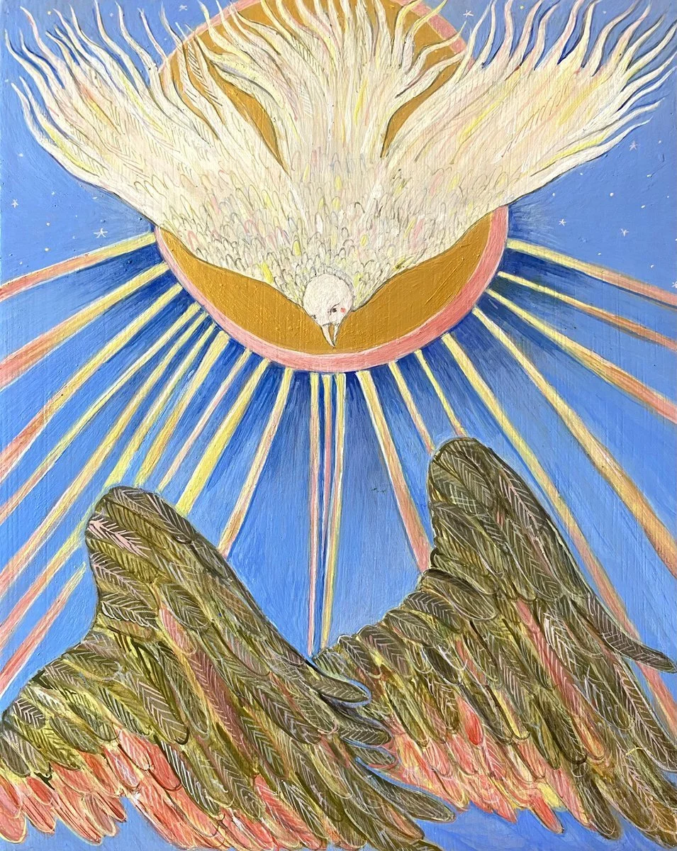 Spirit in the Form of a Dove (egg tempera on panel)