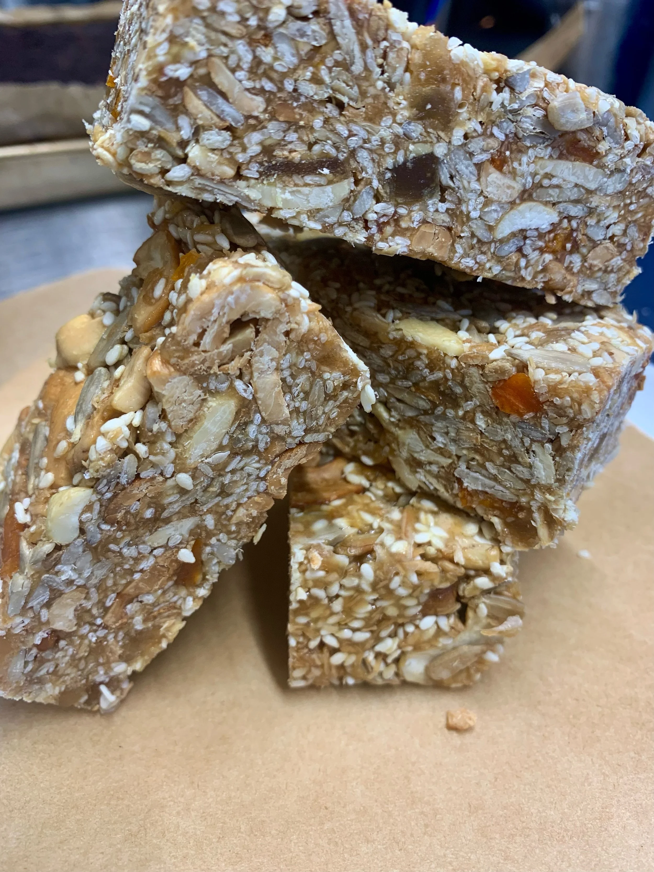 Sesame, Honey, Sunflower Seed, Coconut Cashew, Apricot Slice (Gluten Free) x15