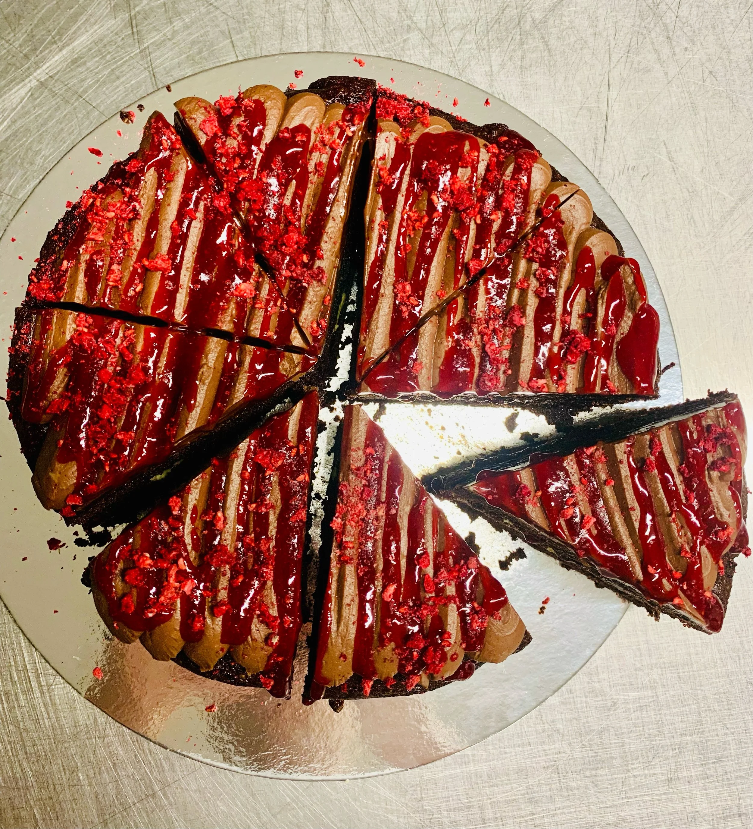 Dark Chocolate Cake (Vegan & Without Gluten)