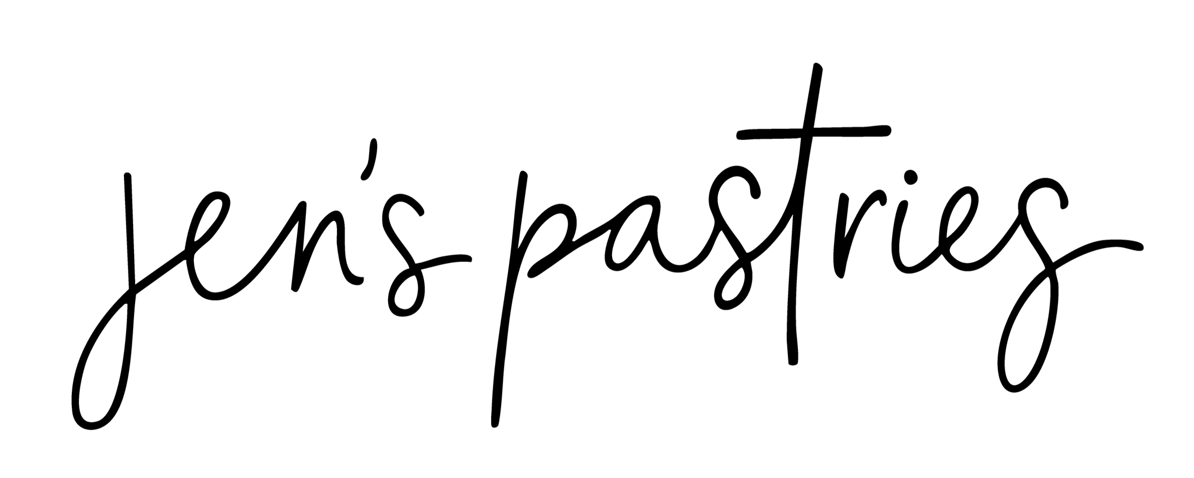 Jen's Pastries hand written logo