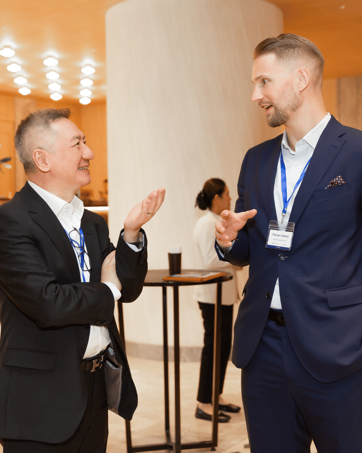 Florian Ultsch and a Business Partner from Southeast Asia at an event in Bangkok.