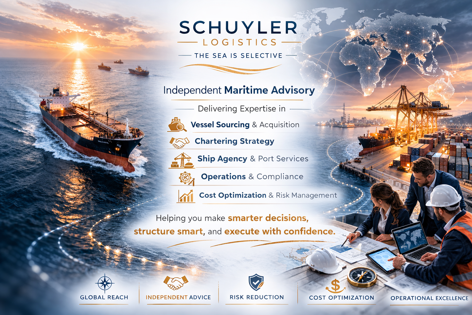 VESSEL SOURCING, CHARTERING STRATEGY, SHIP AGENCY ADVISORY, MARINE OPERATIONS, COST OPTIMATION, SUBJECT MATTER EXPERT