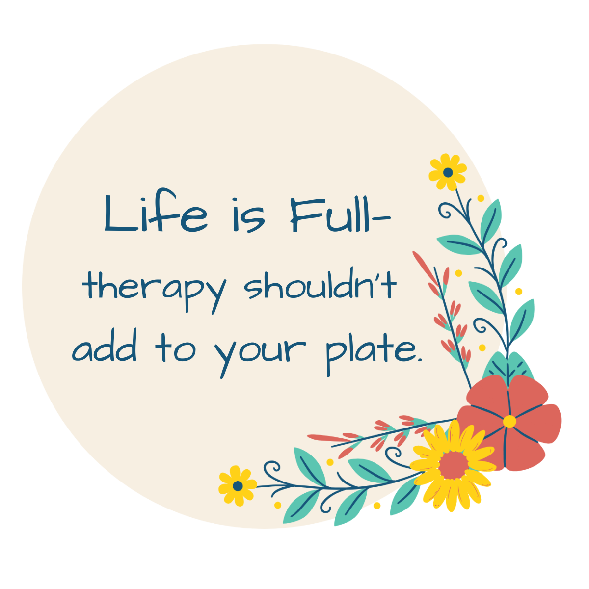 Life is full, therapy shouldn't add to your plate - virtual therapy in Virginia