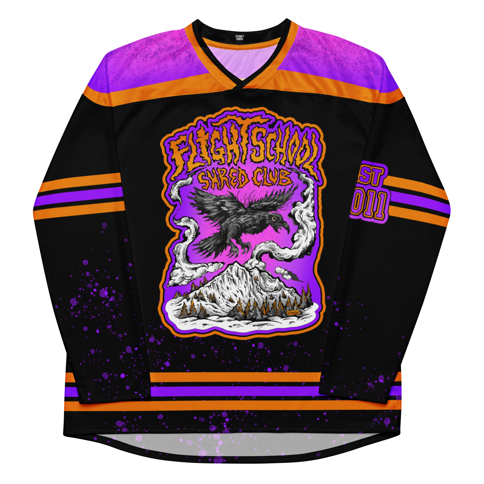 Rad Raven Hockey Jersey - Heady Purps