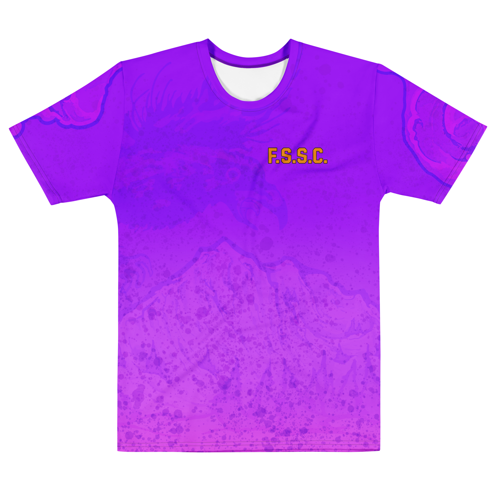 Men's Rad Raven T-Shirt All-Over Purple