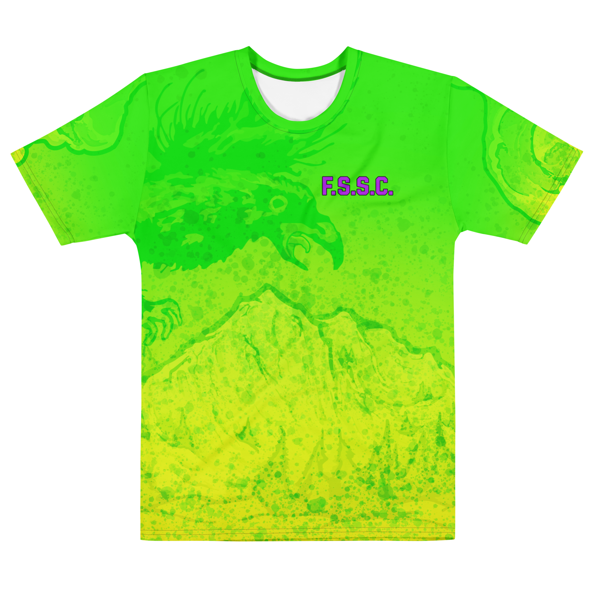 Men's Rad Raven T-Shirt All-Over Green
