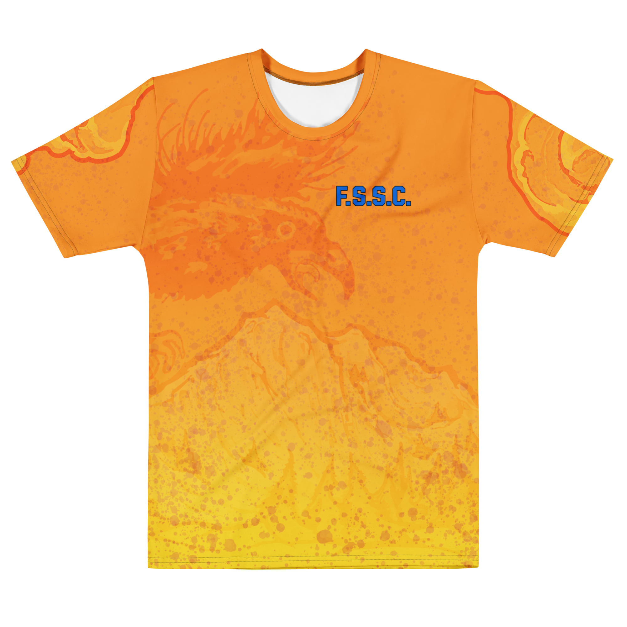 Men's Rad Raven T-Shirt All-Over Orange