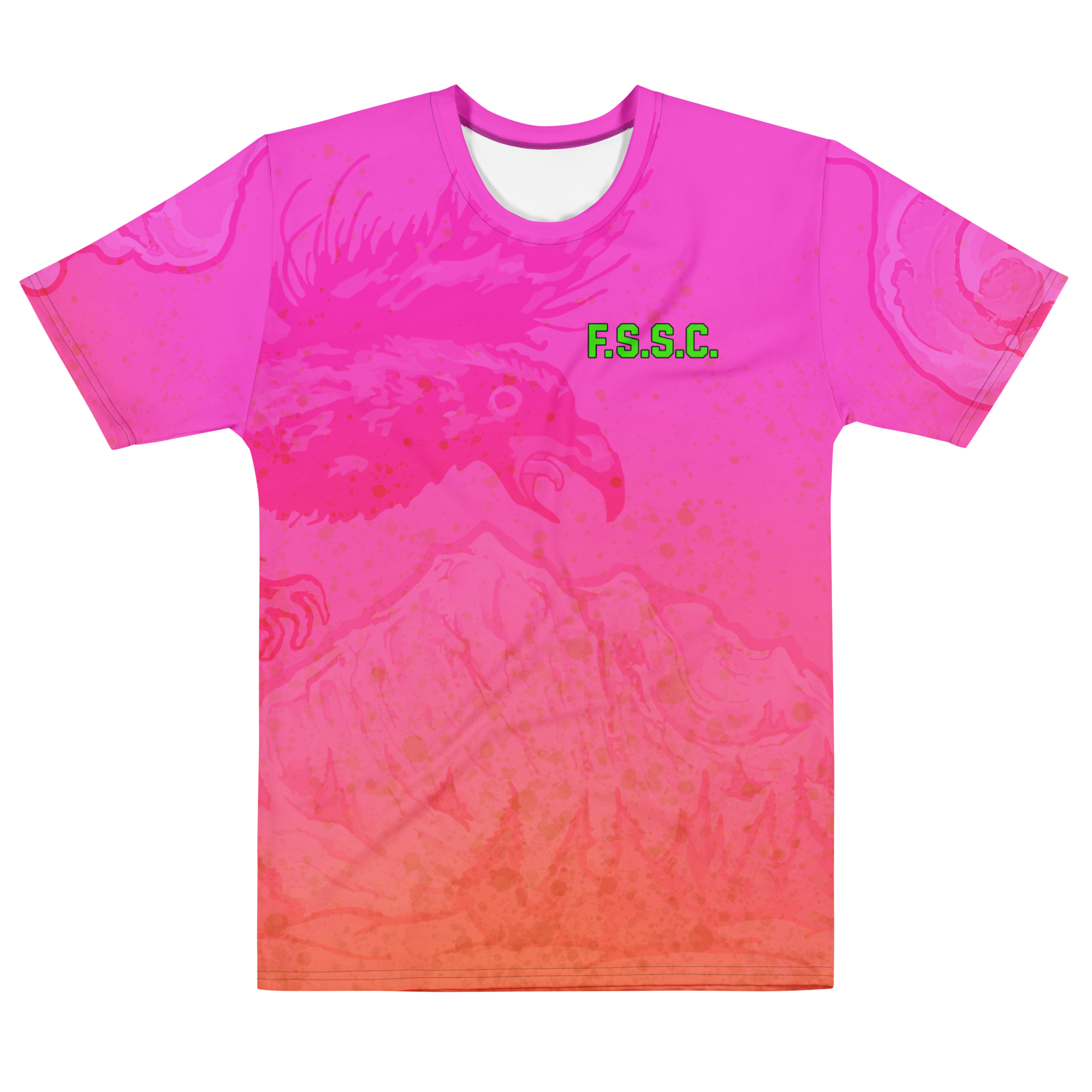 Men's Rad Raven T-Shirt All-Over Pink