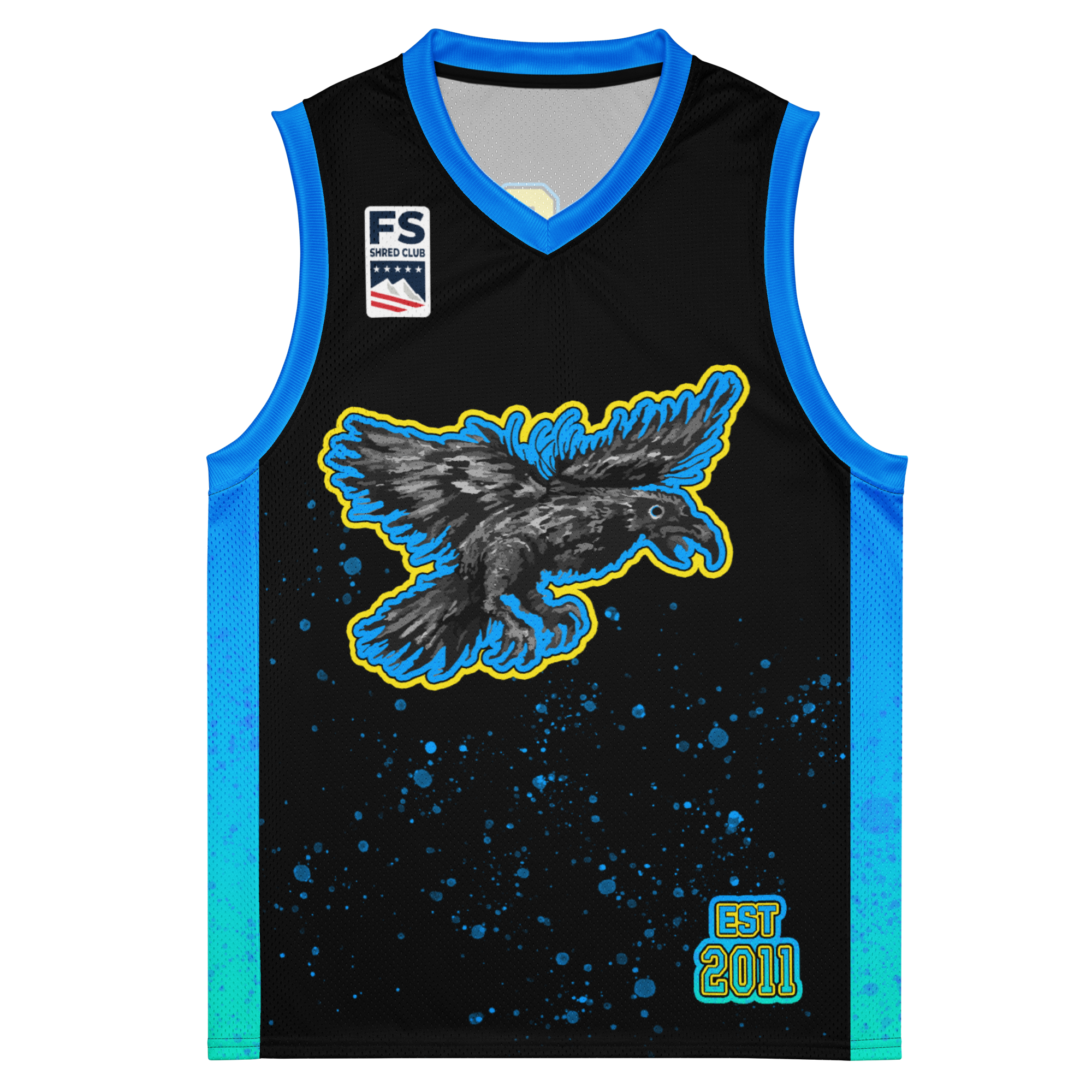 Rad Raven Basketball Jersey - Bluebird