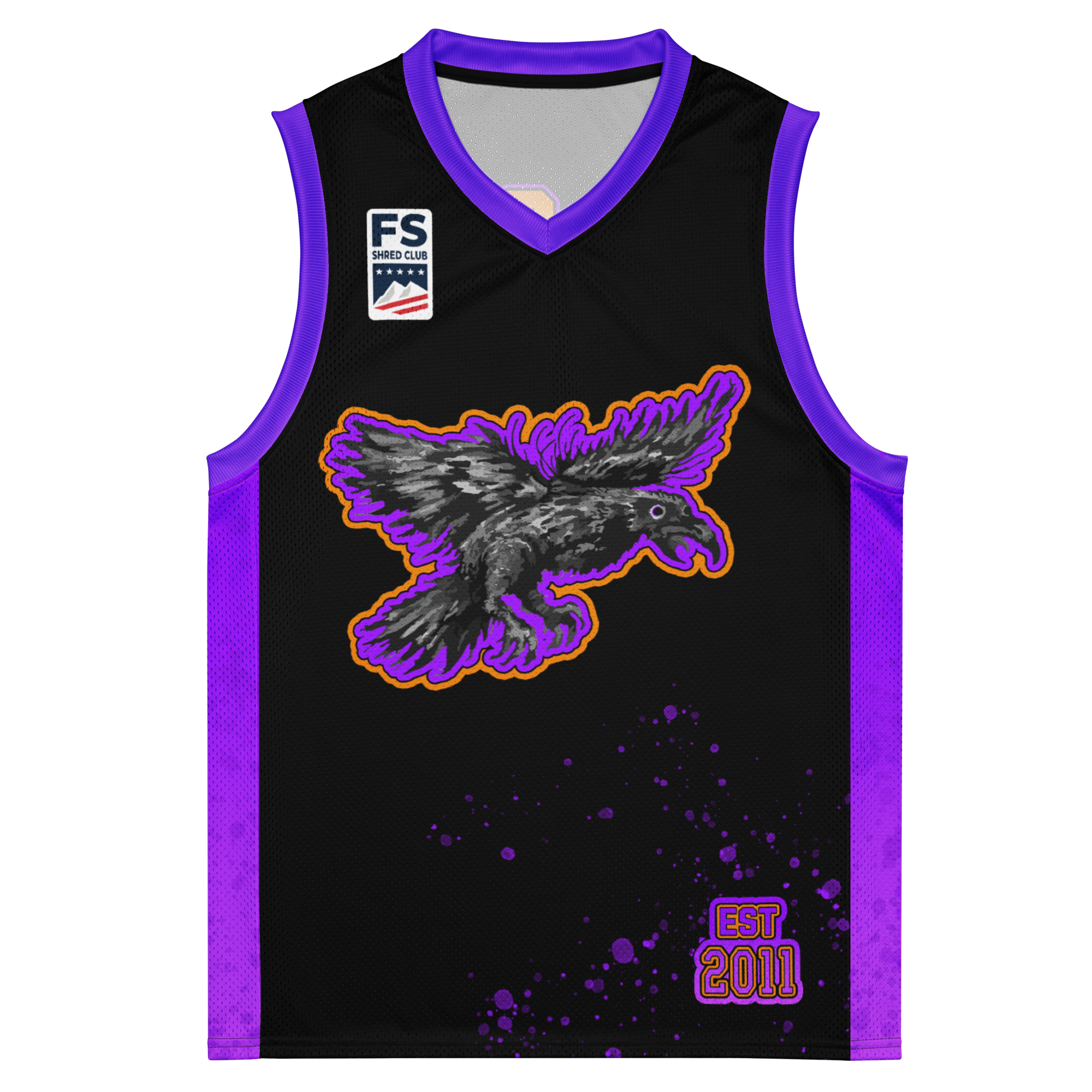 Rad Raven Basketball Jersey - Heady Purps