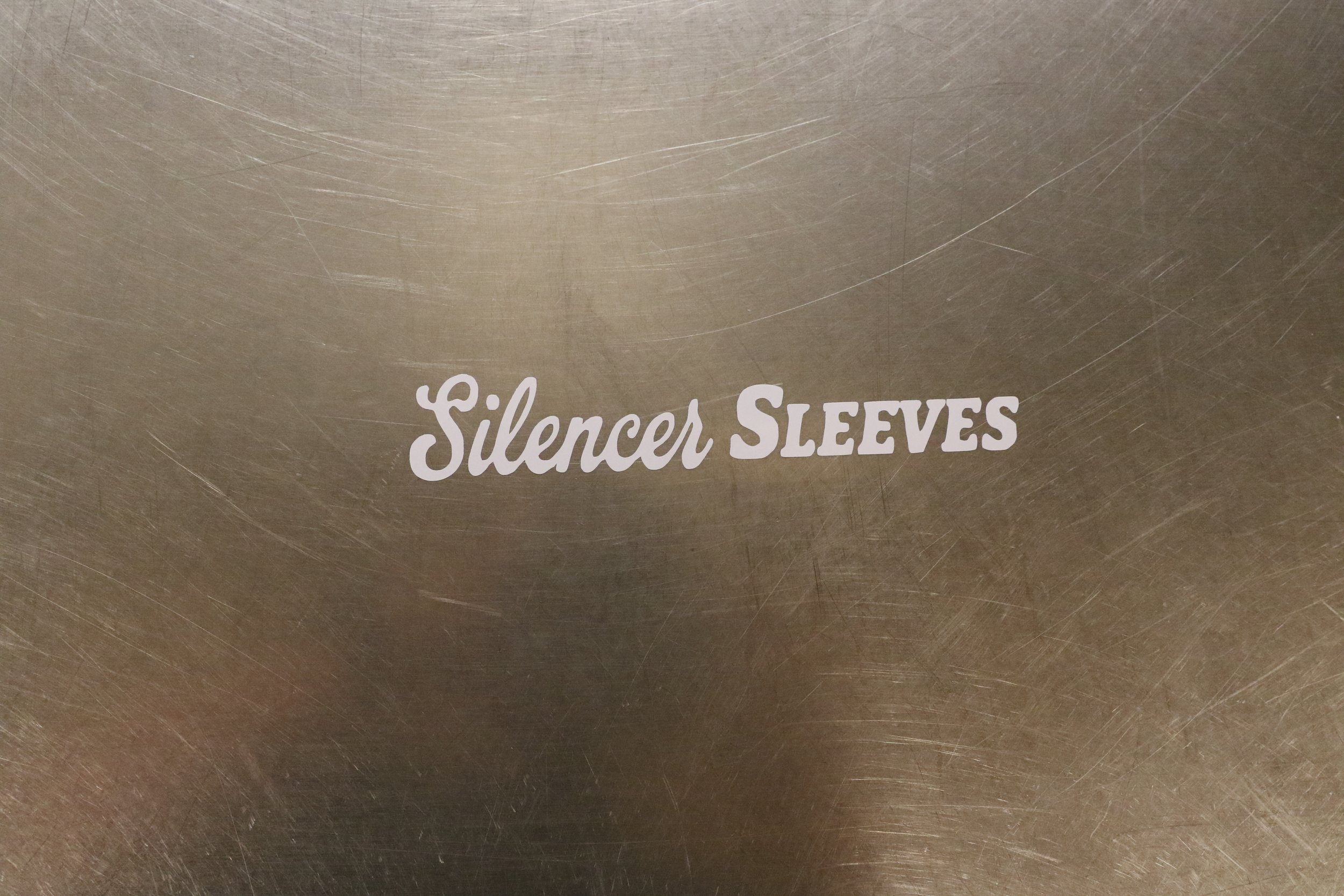 Silencer Sleeves Co "Script" Sticker 7"