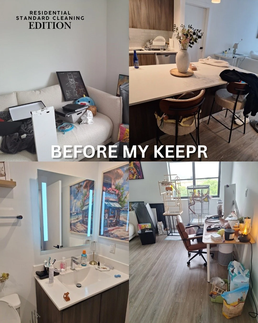 ✨ SWIPE ➡️ TO CLEAN ✨

The difference is in the details. 🏡
A refreshed home, cleaner surfaces, organized spaces, and one less thing to worry about. That&rsquo;s the My Keepr standard.

✔️ Kitchens
✔️ Bathrooms
✔️ Living Areas
✔️ Floors &amp; Surface