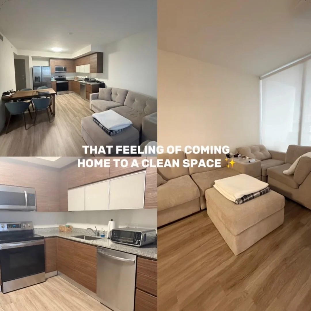 It&rsquo;s a weekly ritual. Nothing like coming home to a fresh, clean space. ✨🫧

Kitchen spotless. Floors refreshed. Living spaces reset.
We handle the cleaning, so you can enjoy the after. 🤍

Residential &amp; Commercial Cleaning
📍 Miami-Dade &a