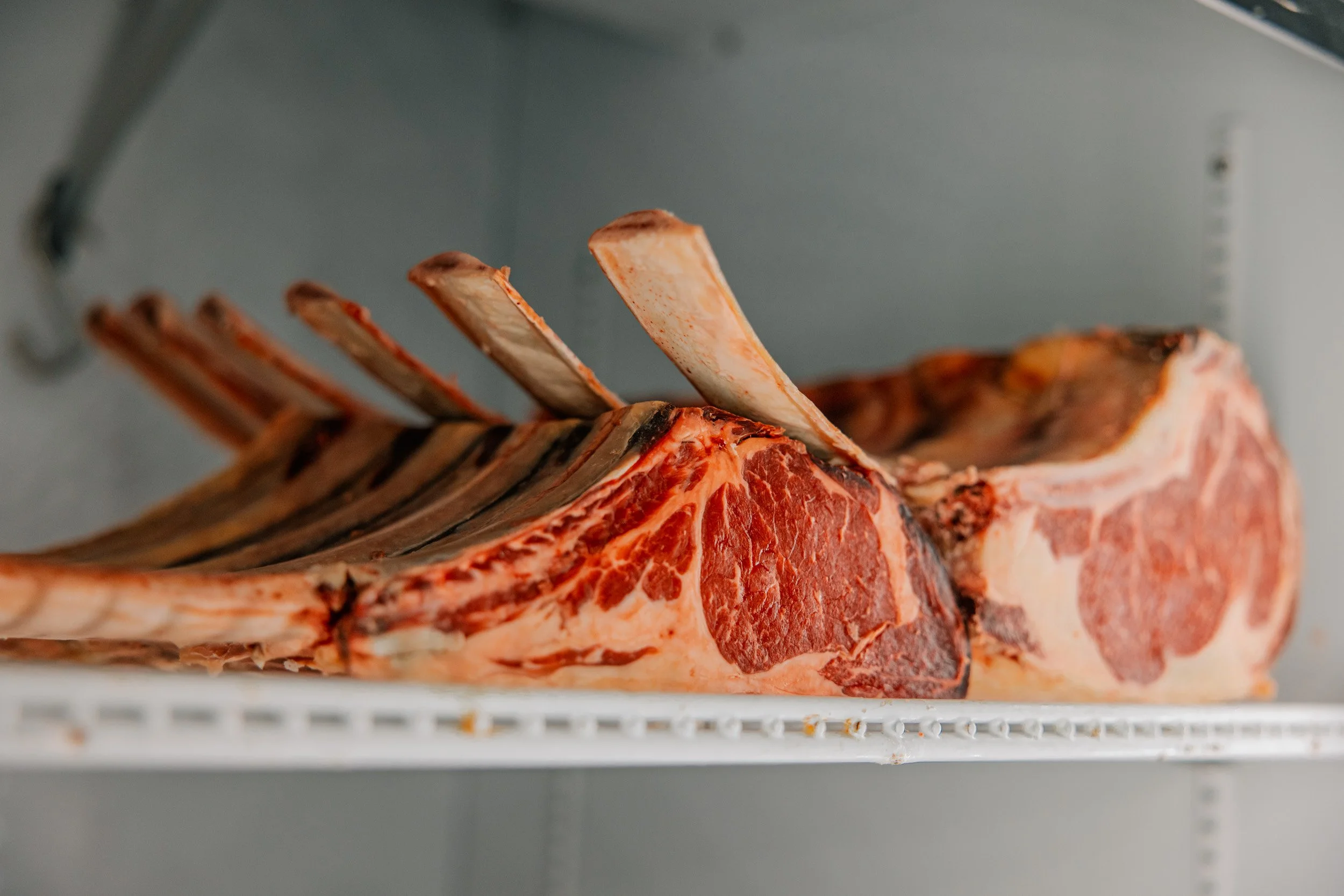 Dry Aged Tomahawk Roast + Dry Aged Rib Roast