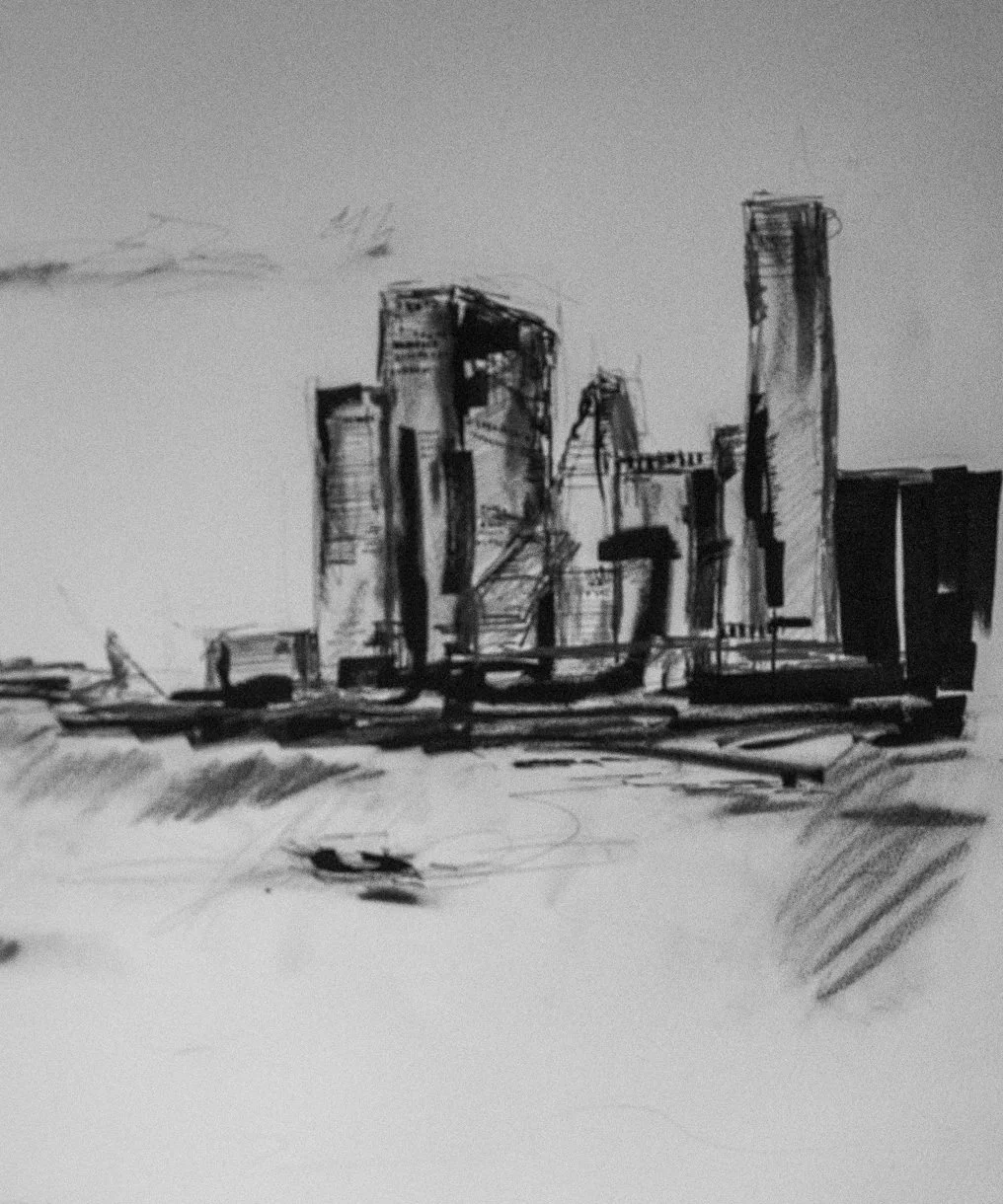 Memory in Monochrome, Financial District Skyline