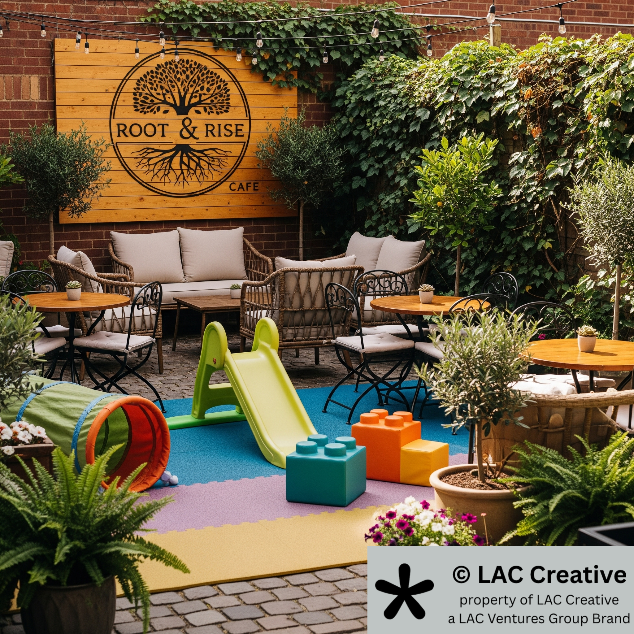 This professional concept rendering was created by LAC Creative and remains its property. Usage rights are exclusively licensed to The Luc Cochran Foundation, Inc.