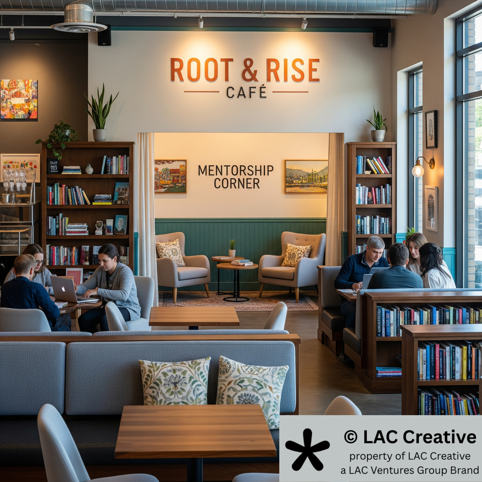 This professional concept rendering was created by LAC Creative and remains its property. Usage rights are exclusively licensed to The Luc Cochran Foundation, Inc.