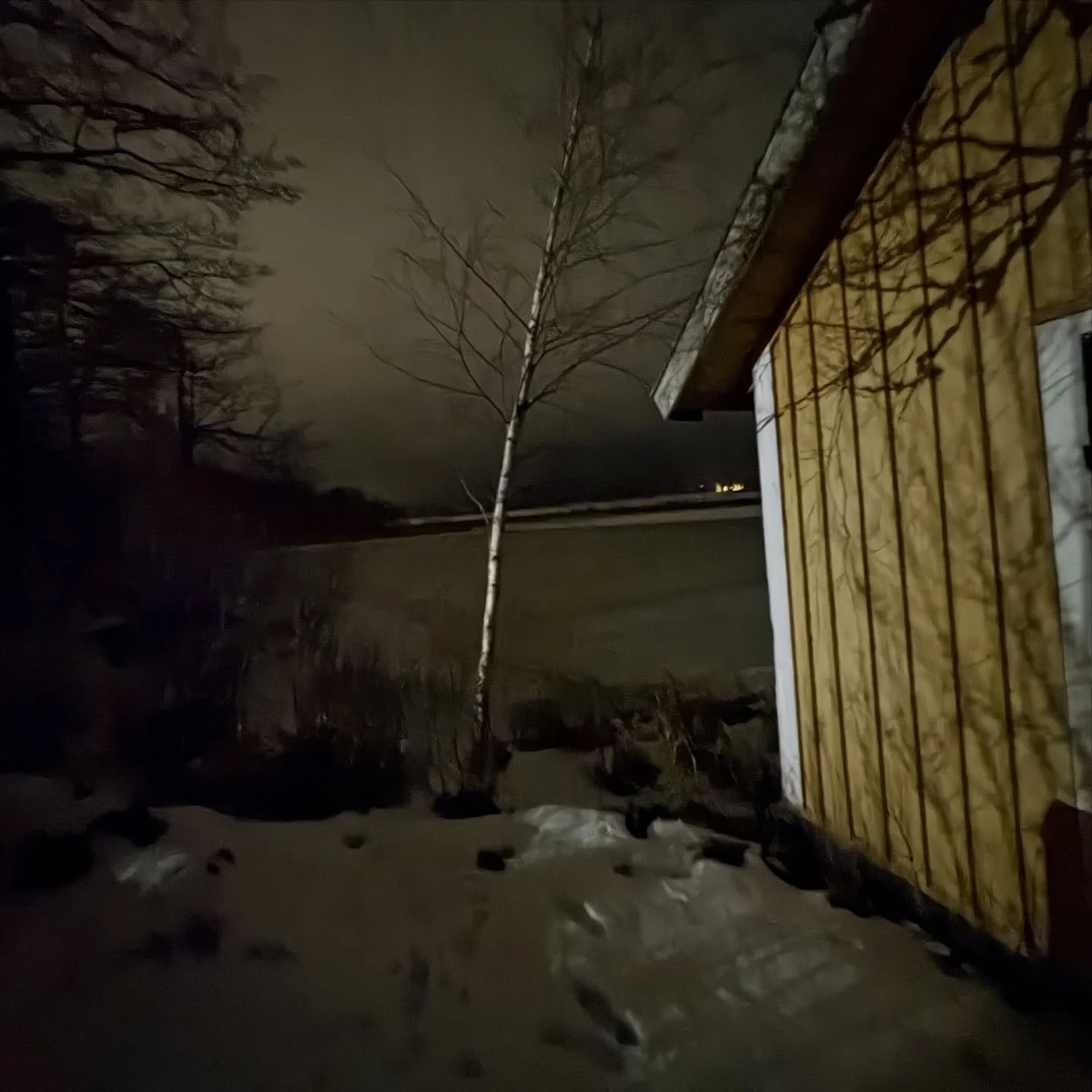 Vacker vinterkv&auml;ll vid sj&ouml;n Regnaren som ligger ett stenkast fr&aring;n Regna Bed and Breakfast. H&auml;r finns m&ouml;jlighet att bada, paddla, kanot eller SUP, fiska, &aring;ka l&aring;ngf&auml;rdsskridskor eller kanske bara njuta av utsi