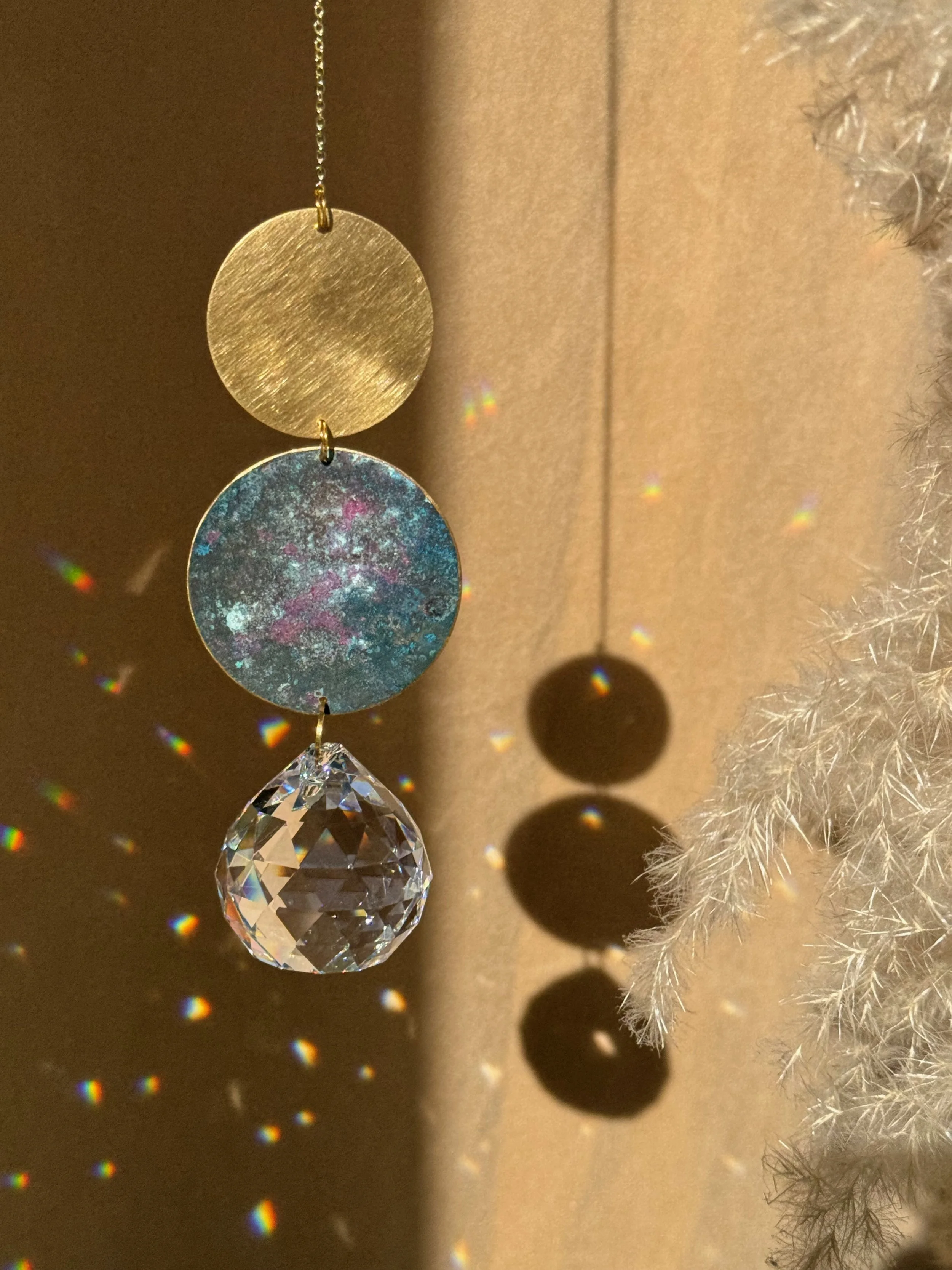 MARA – Handmade Brass and Patina Suncatcher