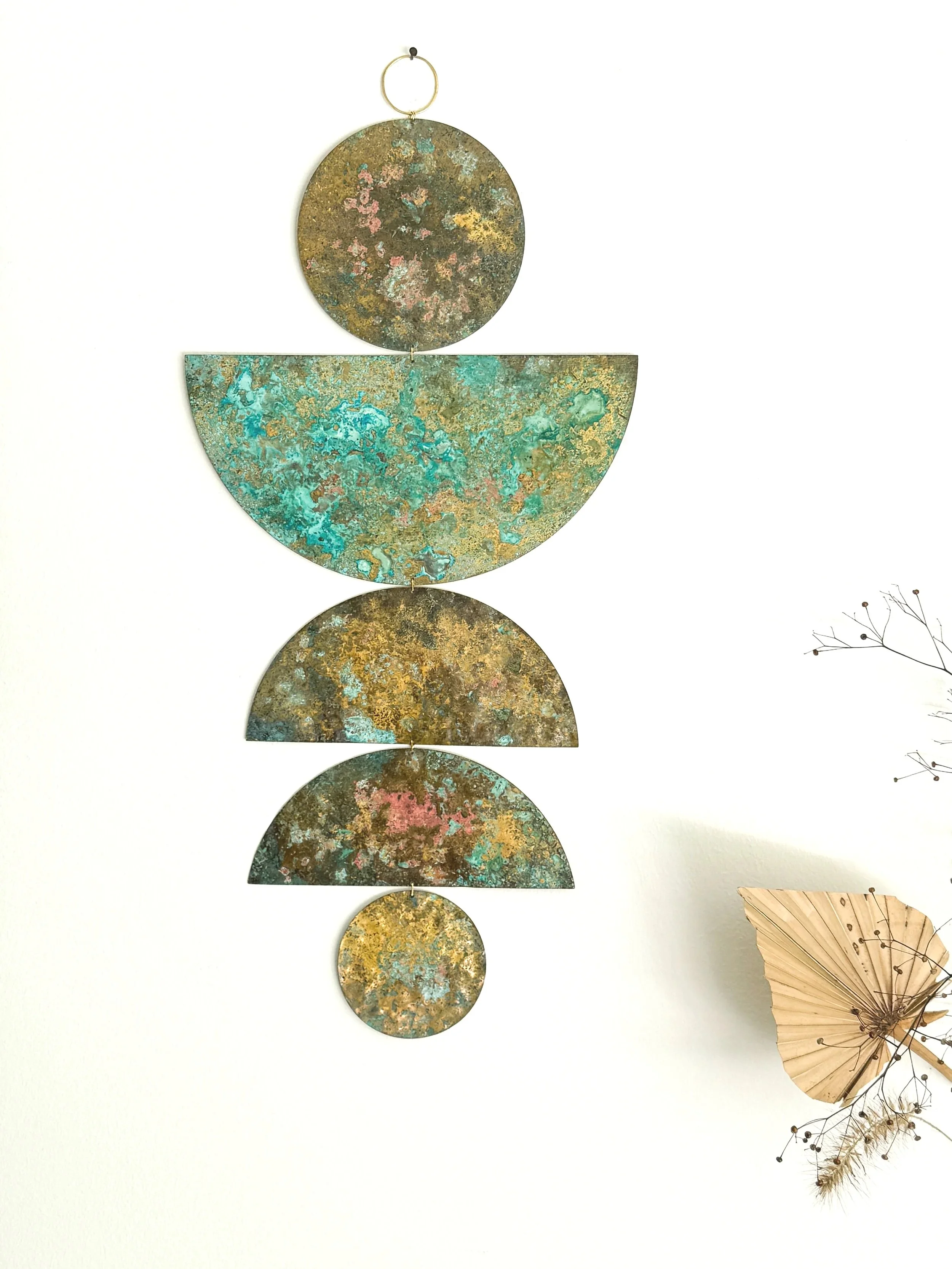 TUPAY+Brass+Wall+Art+Handmade+Ornament+Patina