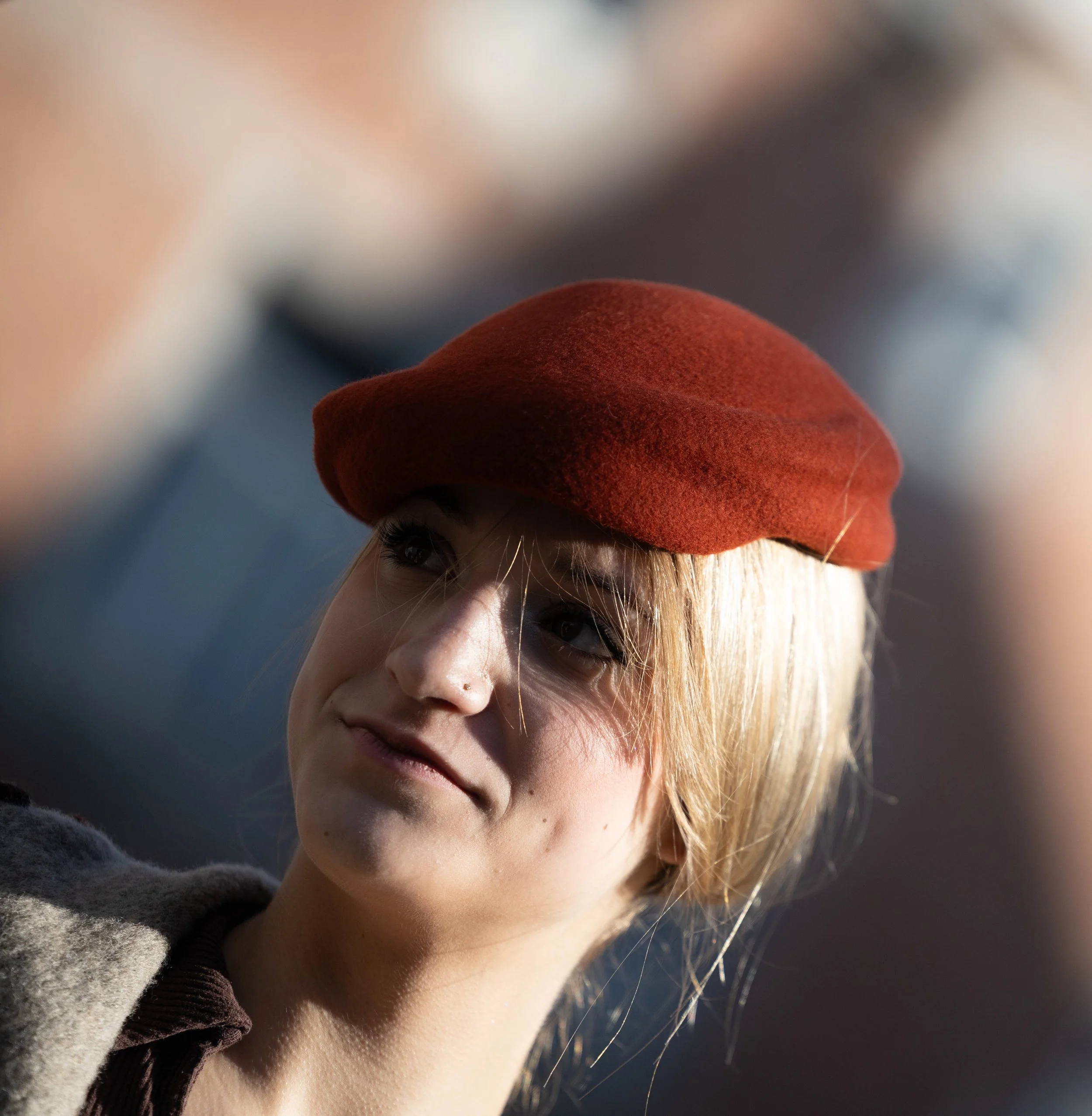 beret casquette homme femme brique