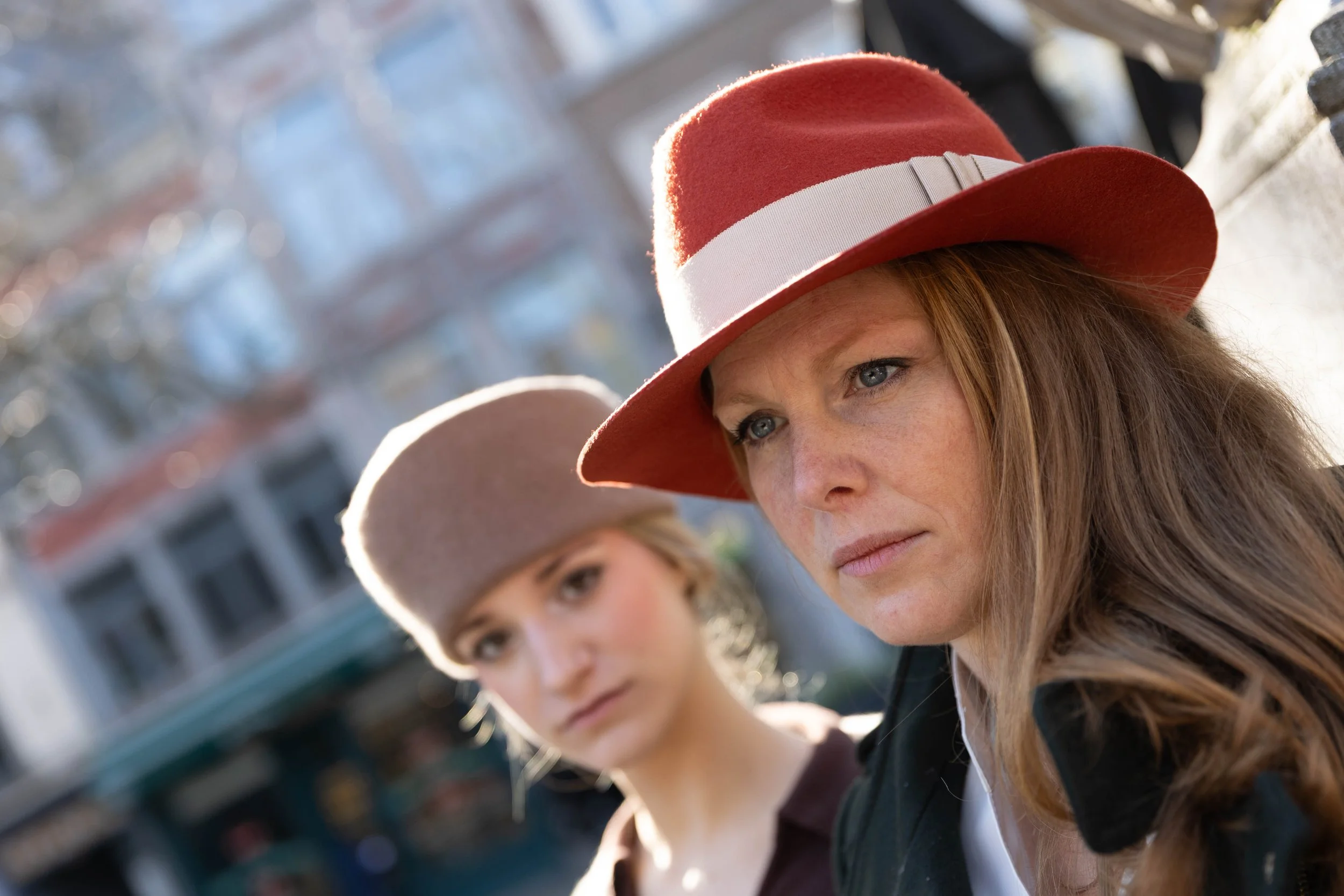 chapeau homme femme fedora brique