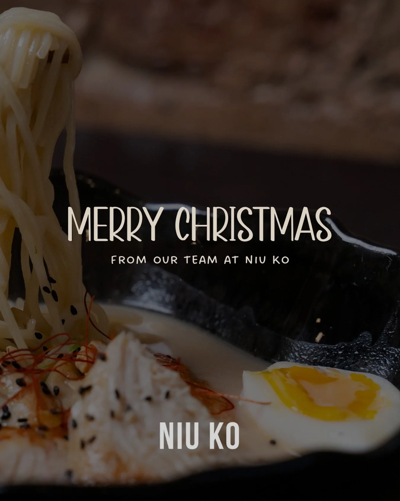 We wish you a very merry Christmas and happy holidays from our team at Niu Ko! 🥢🌟

#merrychristmas #niuko #christmas