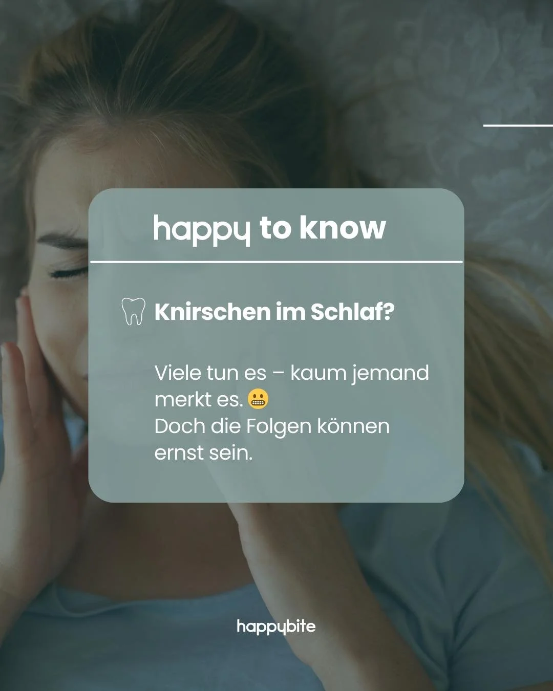 Zähneknirschen kann Zähne und Kiefer langfristig belasten. Eine individuell angepasste Knirschschiene schützt vor Schäden und sorgt für Entlastung im Alltag.
Du möchtest wissen, ob eine Schiene für dich sinnvoll ist