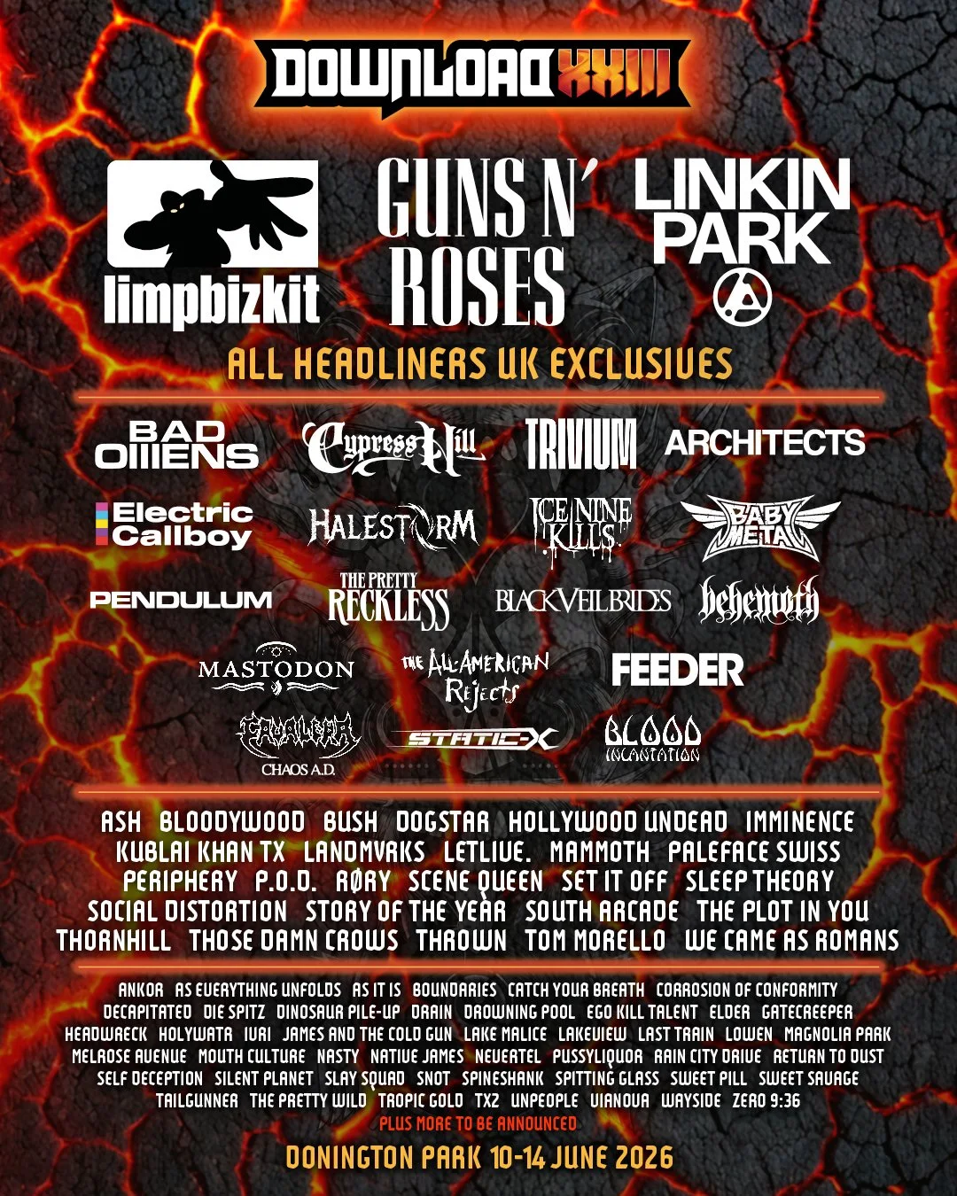 We&rsquo;re very excited to be part of the @downloadfest  2026! Hope to see ya there!