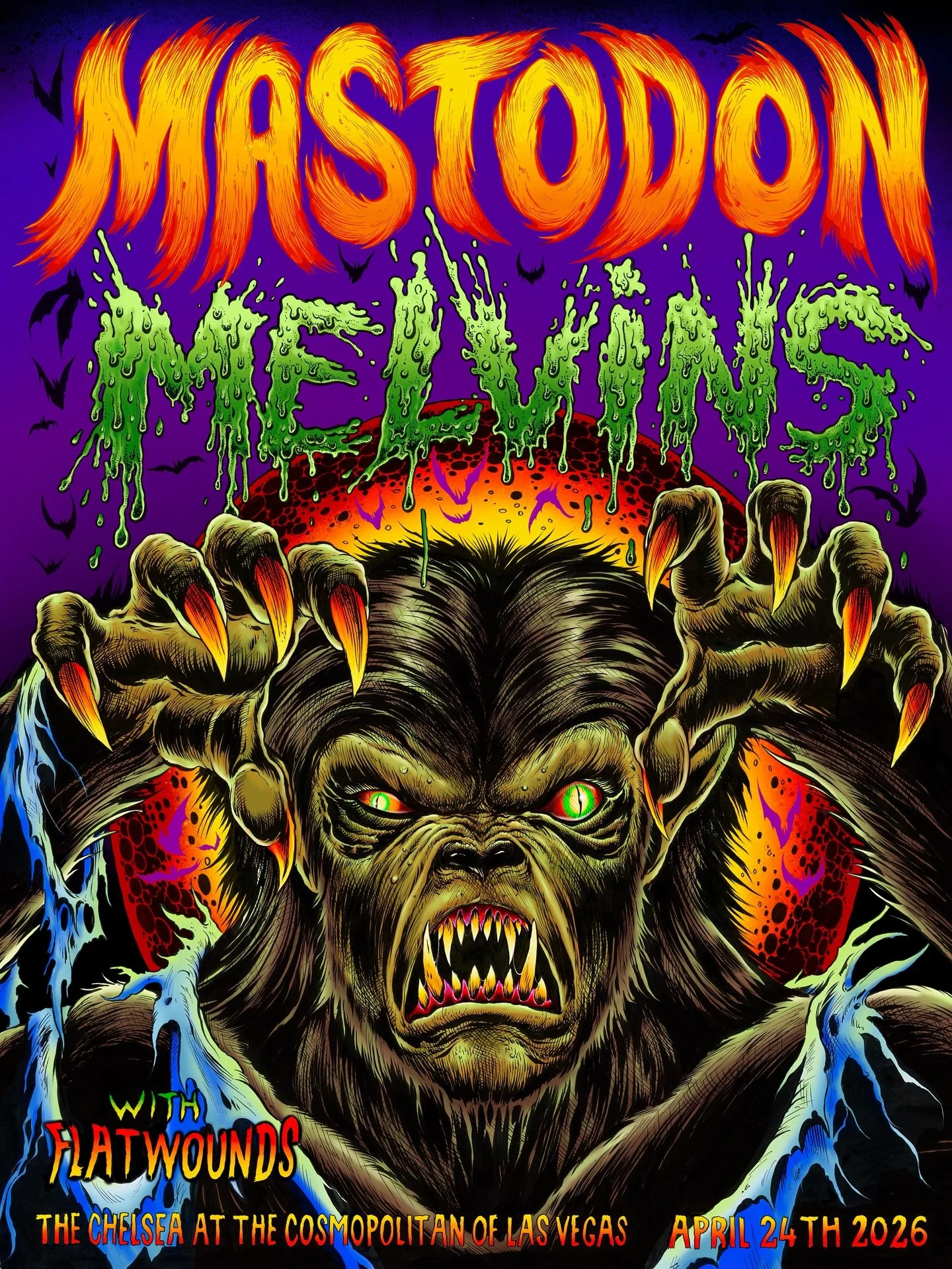 Our friend @theartofskinner knocked it out of the park with this one 🔥 

Catch us in Las Vegas on April 24th at The Chelsea at The Cosmopolitan with @melvinsdotcom and @flatwoundsny 

Tickets at the link in bio.