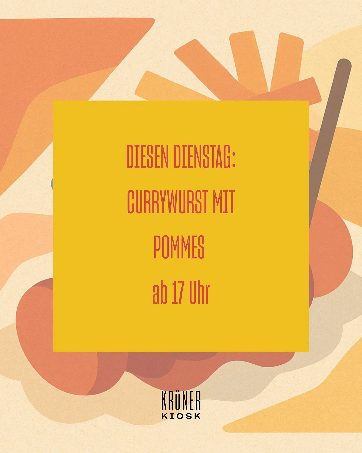 🌭🍟 SIE KOMMT ZUR&Uuml;CK! DIESEN DIENSTAG: CURRYWURST MIT POMMES (auch vegan!!)
Ab 17 Uhr wird geschnitzt, geso&szlig;t &amp; gesnackt &ndash; draussen an der frischen Luft im Trockenen. 

Denn: Drau&szlig;en sein muss wieder drin sein.

👨&zwj;👩&