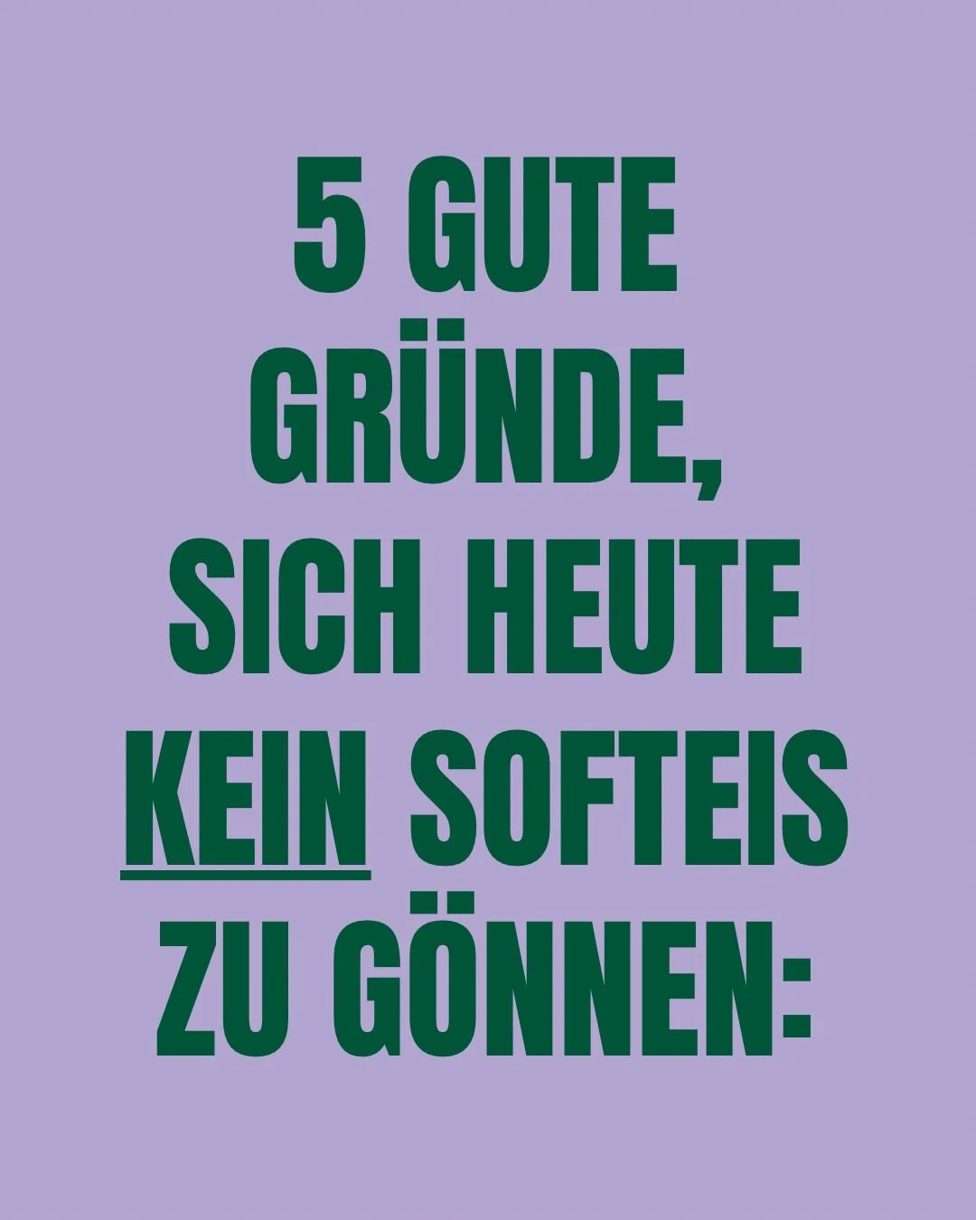 5 gute Gr&uuml;nde f&uuml;r KEIN Softeis 😮 

Das wird wohl mein letzter Post hier, war sch&ouml;n mit euch! Sven 🤷&zwj;♂️