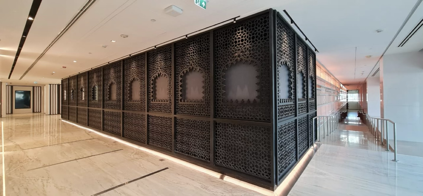 Noble Interior Fit Out  -  Design & Build  -  CNC Wooden Masharabiya 