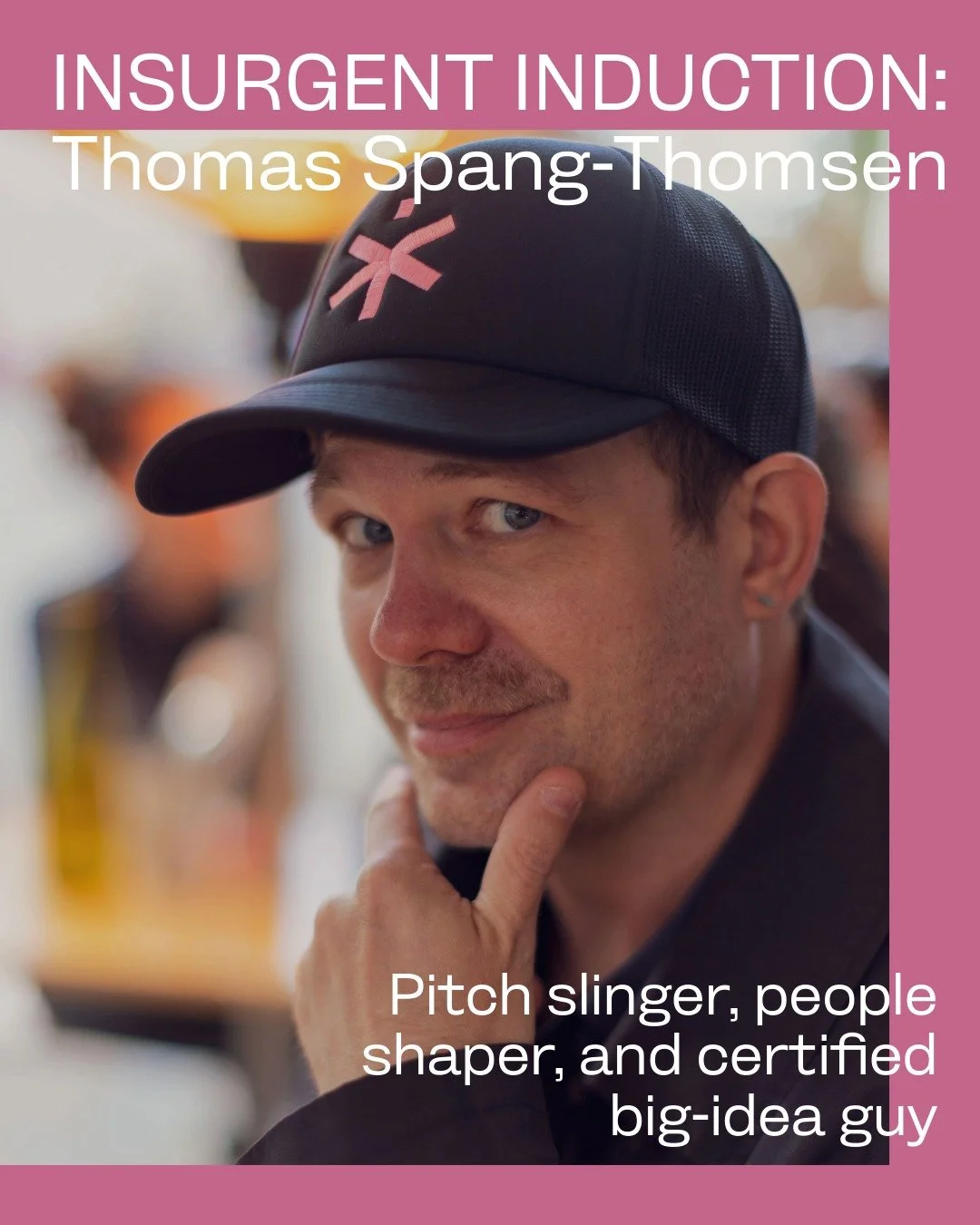 We&rsquo;re excited to welcome Thomas Spang‑Thomsen, Creative Director at 37c, to the Insurgent network.

With over two decades of global agency experience, Thomas has led creative work for brands including Dell, Sony PlayStation, Emirates, and Pampe