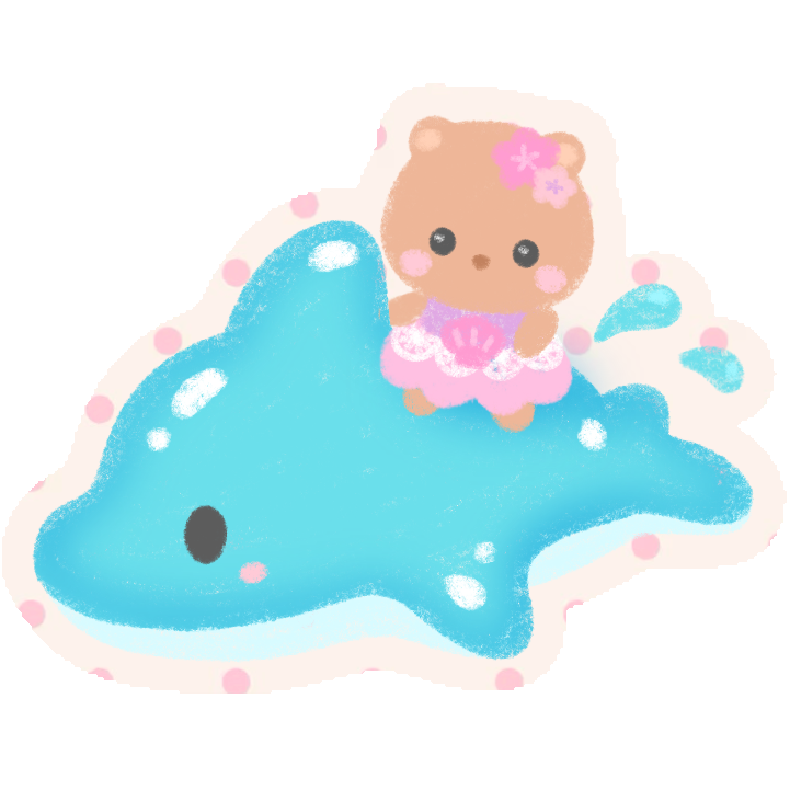 Calico Critter Dolphin Sticker