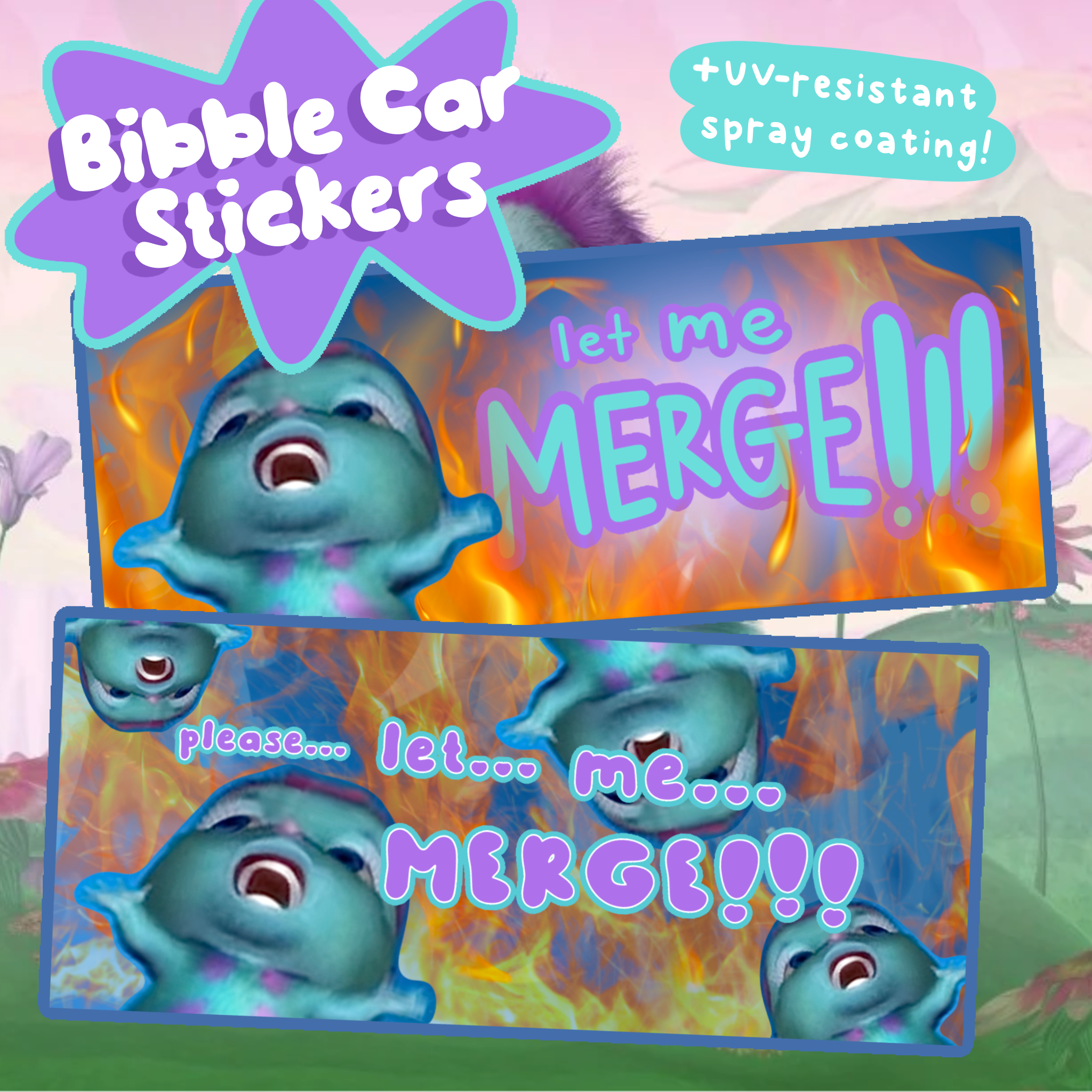 Bibble Car Sticker