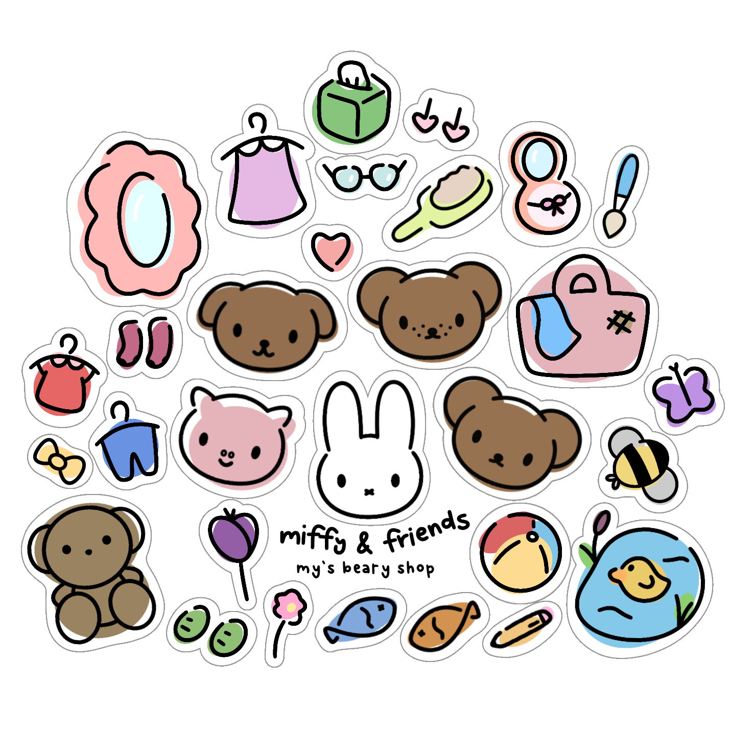 Miffy and Friends Sticker Sheet