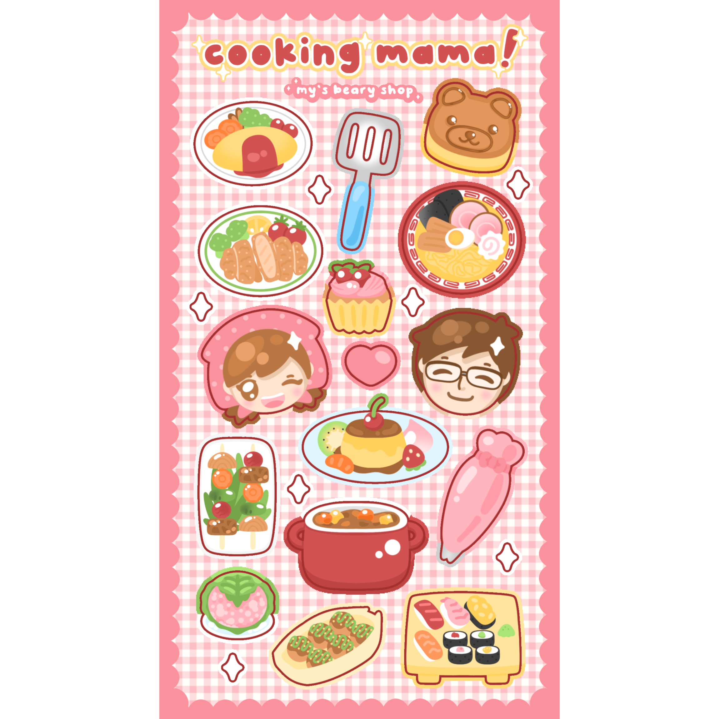 Cooking Mama Sticker Sheet