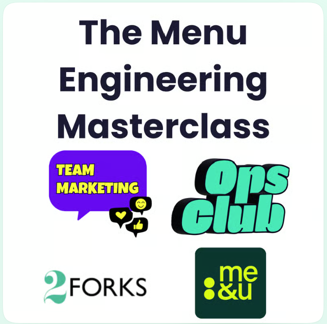 THE MENU ENGINEERING MASTERCLASS