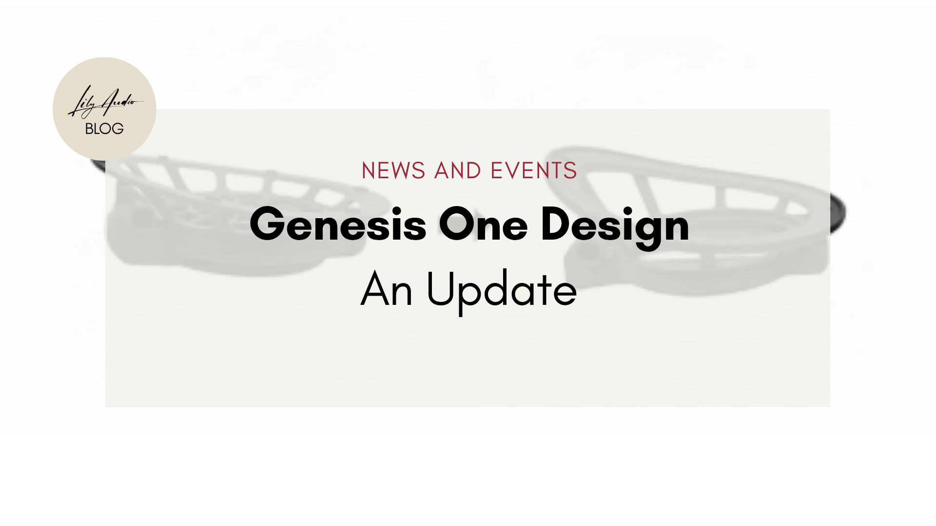 Genesis ONE design: A quick update (10/3/2025)