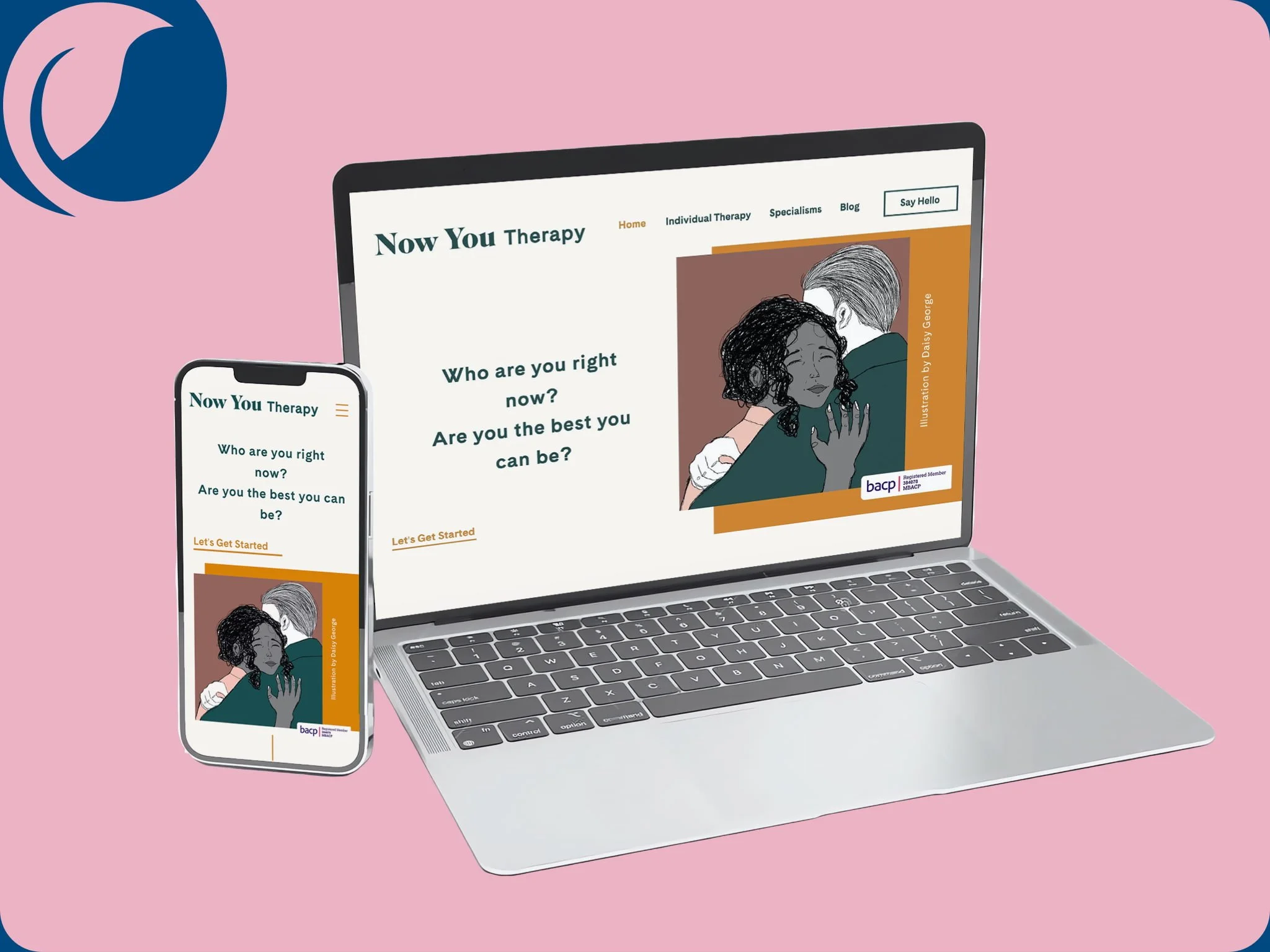 Now You Therapy website designed by Southside Creative