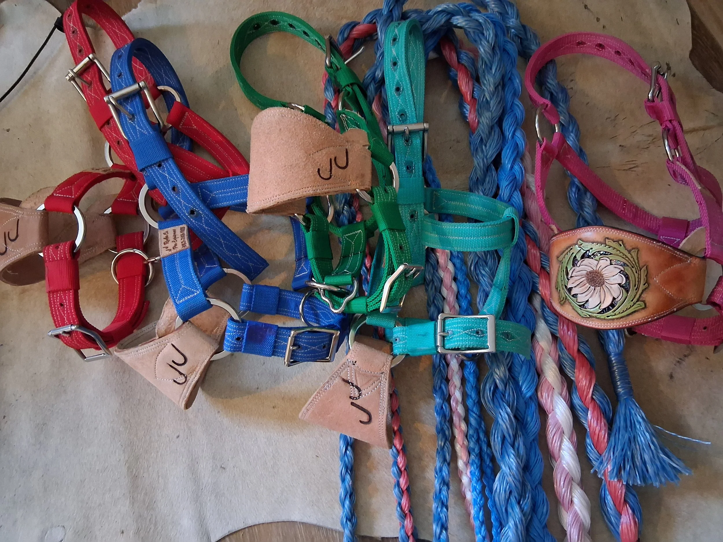 Bronc Halters and Reins